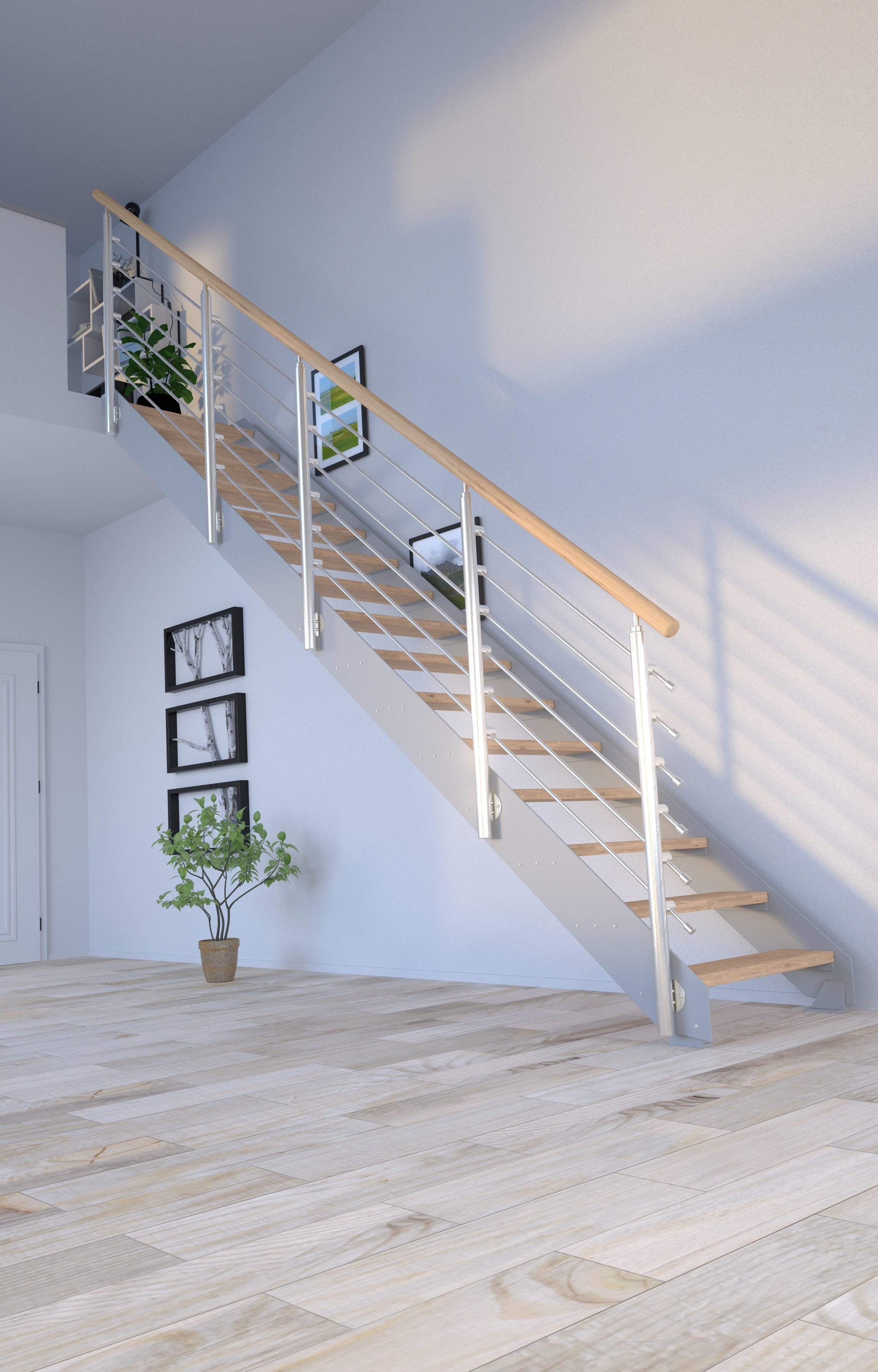 Geteilte Design, Starwood offen, Kos, Stufen Systemtreppe