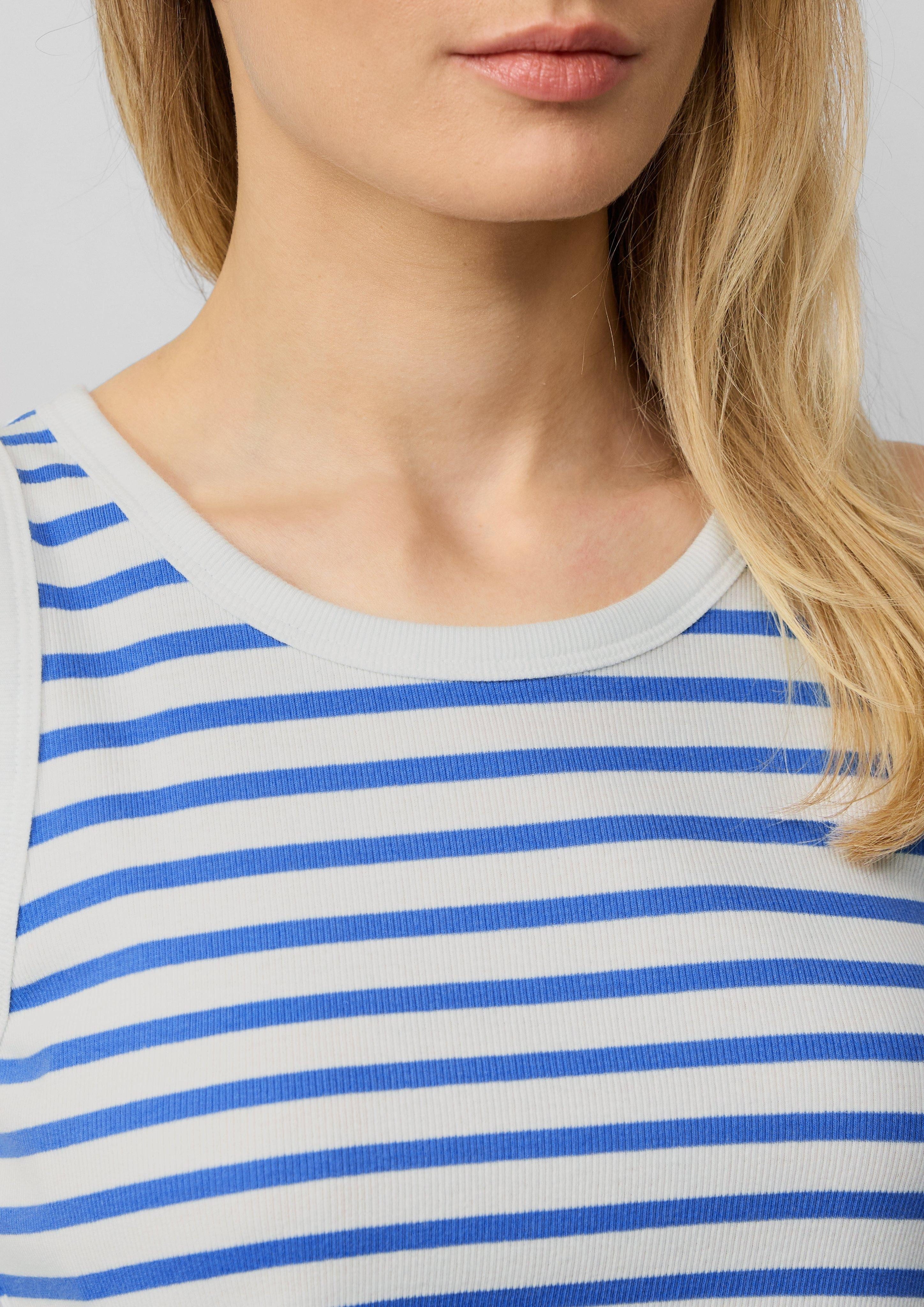 s.Oliver Shirttop Elastisches Top mit Rippstruktur günstig online kaufen
