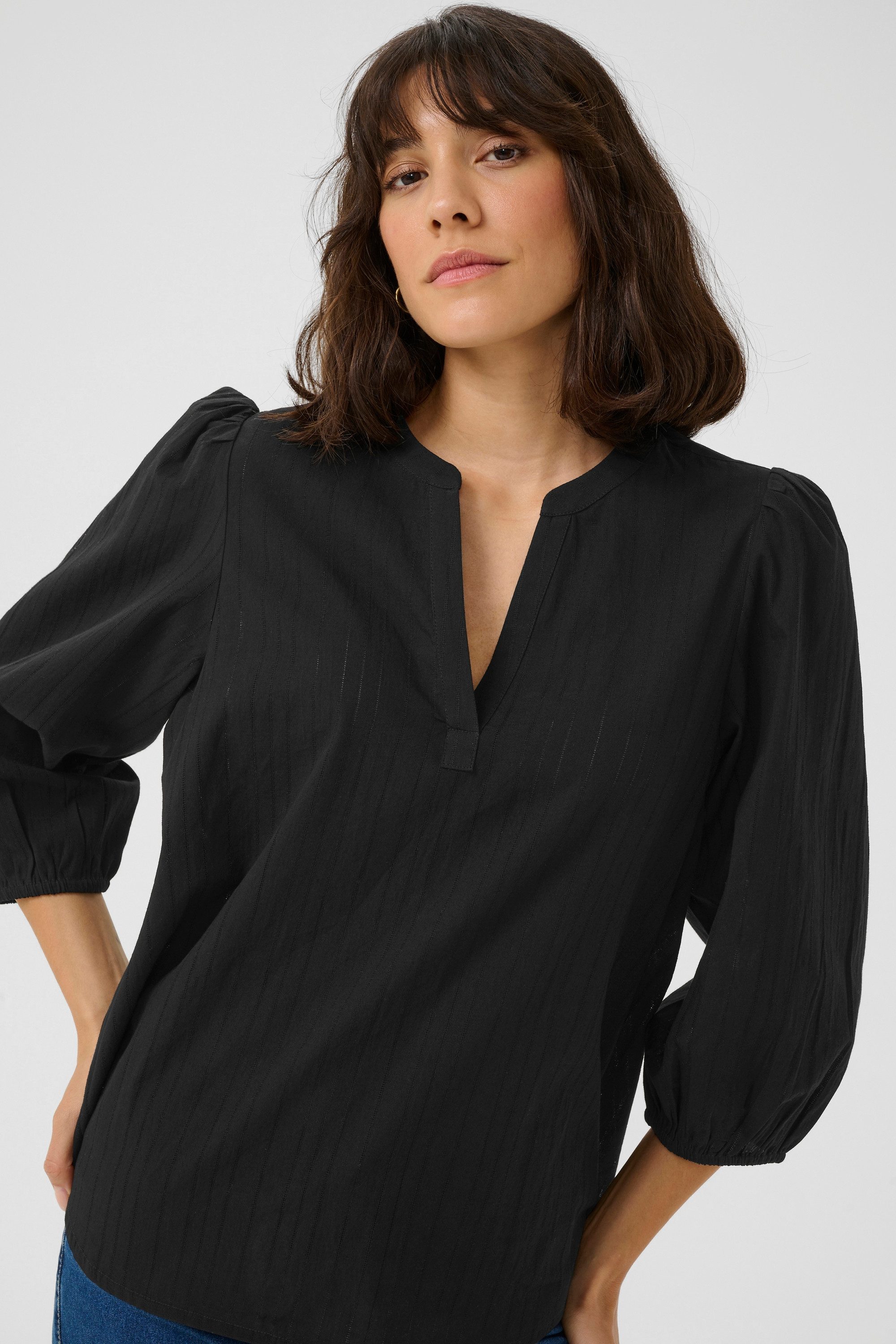 KAFFE Langarmbluse Langarm-Bluse KAjollia