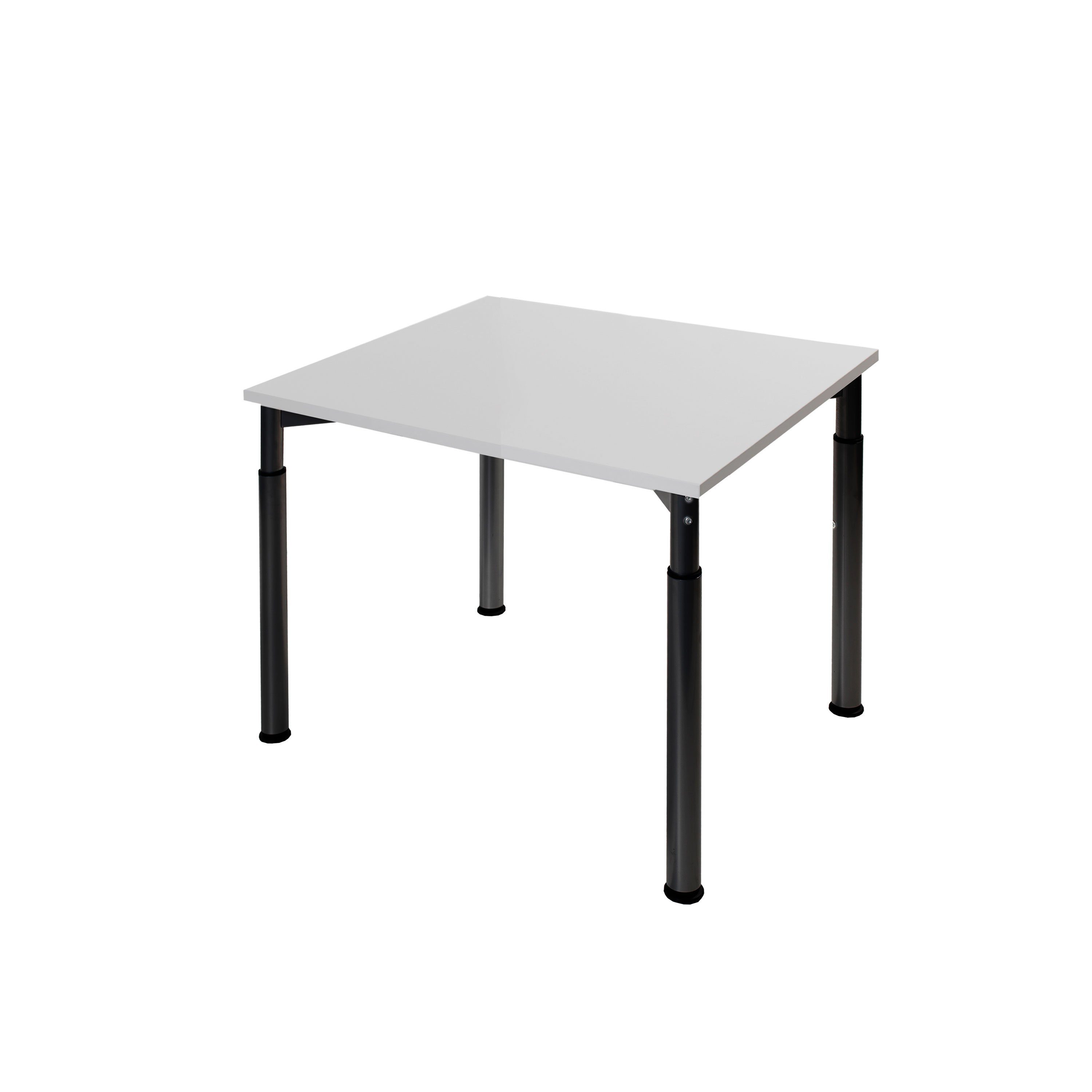 boho office® Konferenztisch, mit stabiler Schwarz pulverbeschichtet, Mitteltraverse höheneinstellbar