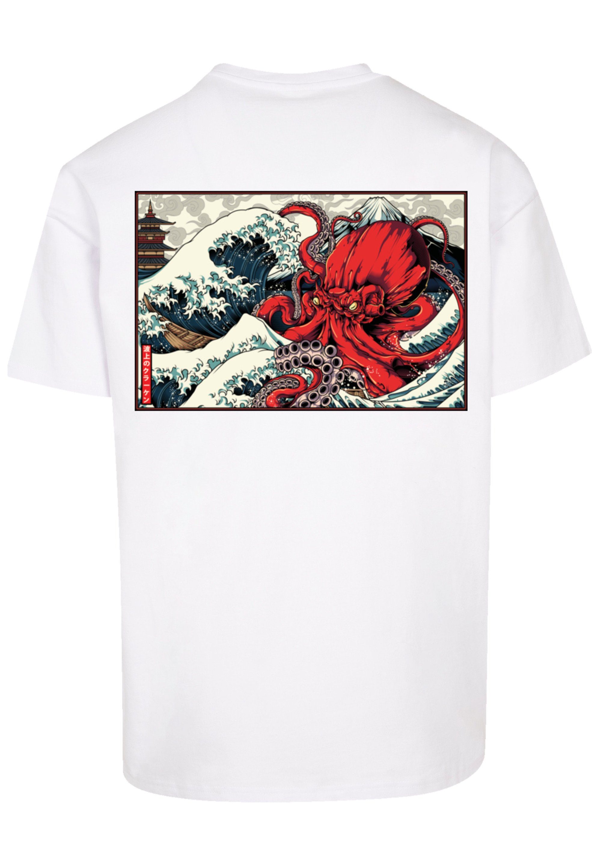 weiß F4NT4STIC T-Shirt Octopus Print Japan