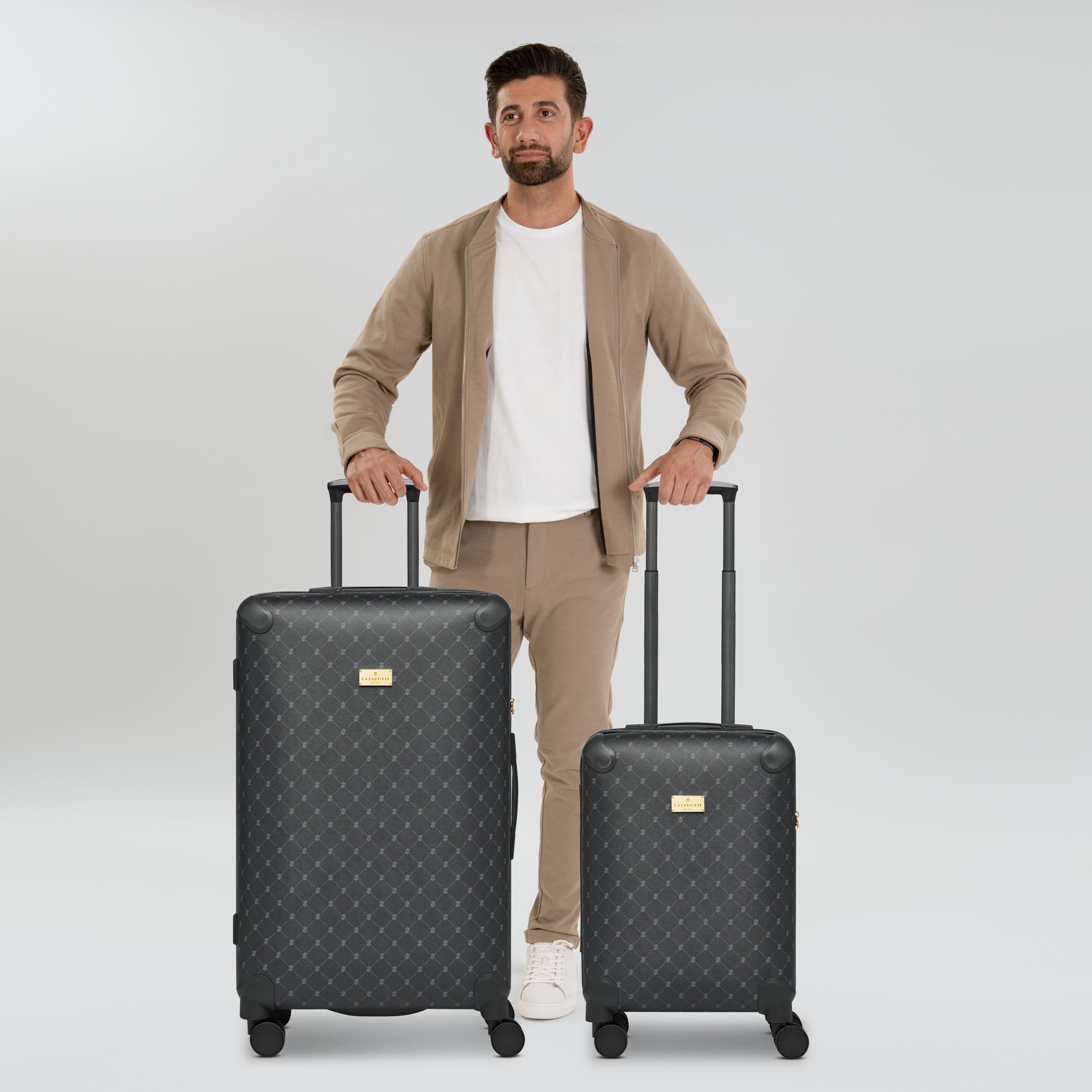 Lazarotti Trolleyset Palermo, 4 Rollen, (2-teilig, 2 tlg), Polypropylen, PV günstig online kaufen