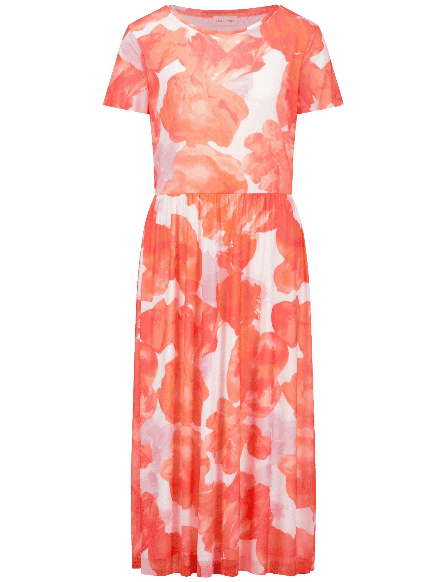 GERRY WEBER Abendkleid KLEID GEWIRKE, HAZY ORANGE/LAVENDER AOP