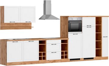 Kochstation Küche KS-Lana, 420 cm breit, wahlweise mit oder ohne E-Geräte