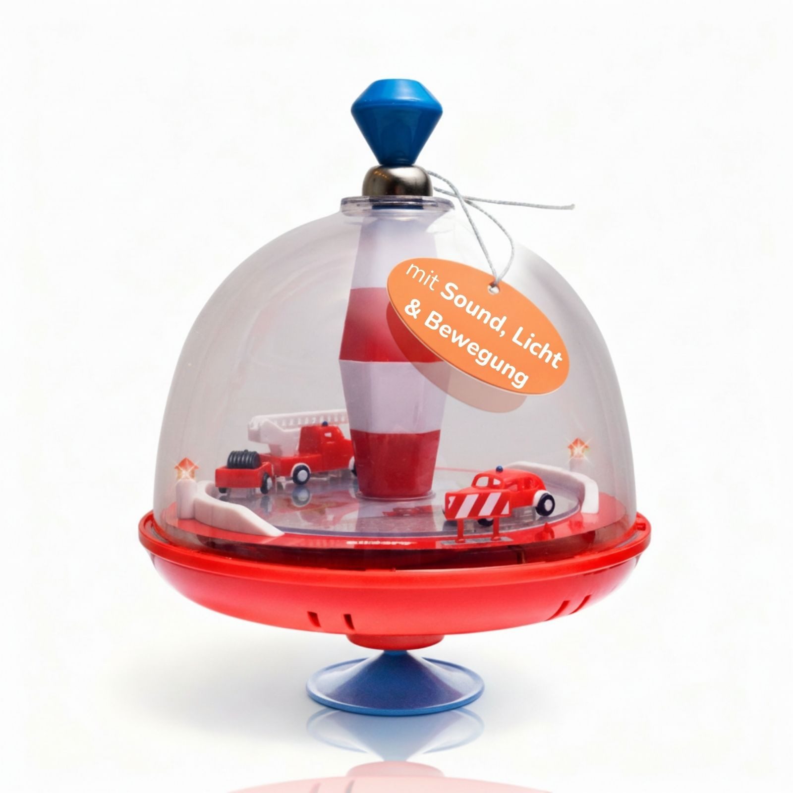 alldoro Brummkreisel Feuerwehr-Panoramakreisel mit Sound und Licht für Kind günstig online kaufen