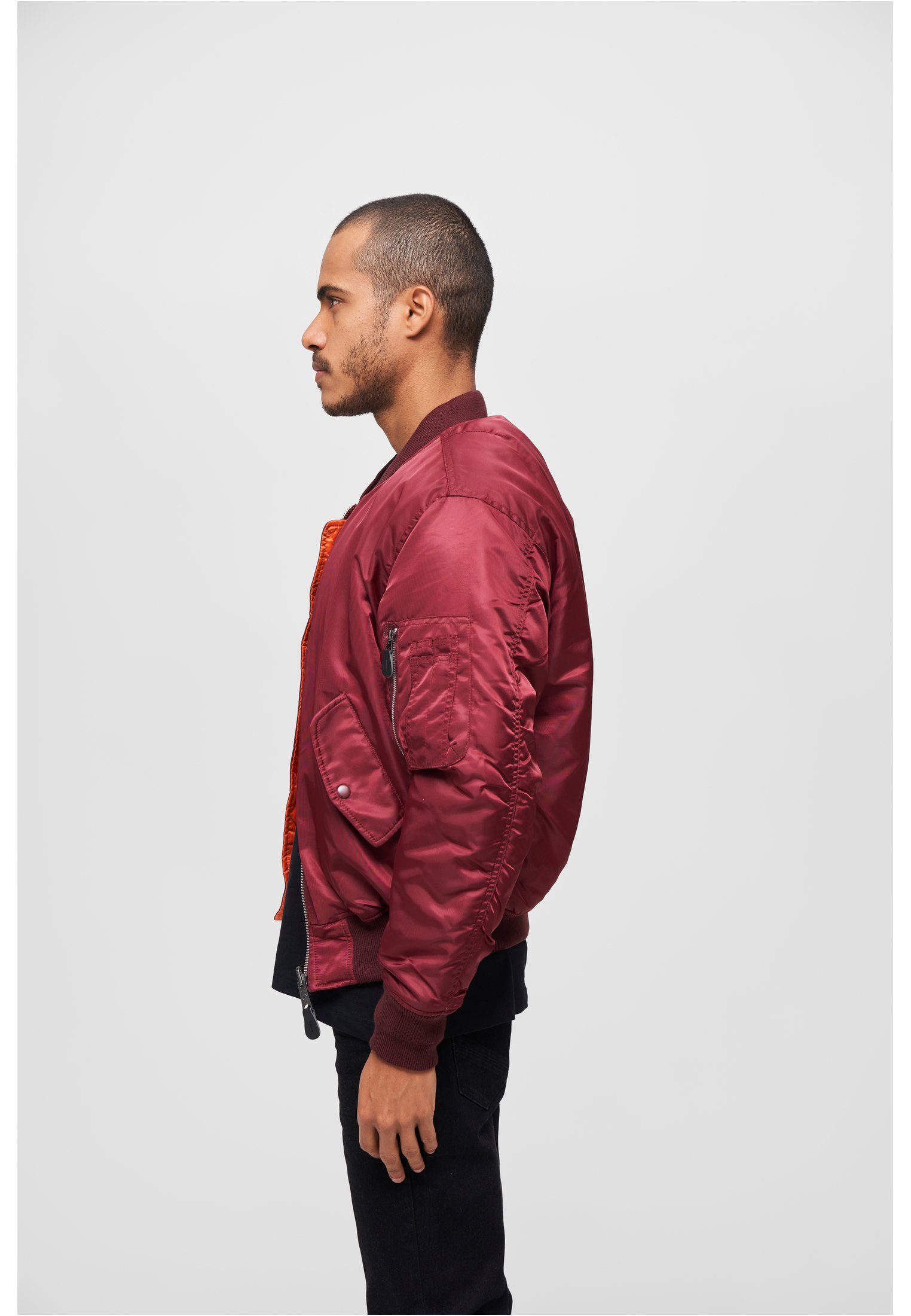 Brandit Sommerjacke Herren MA1 bordeaux (1-St) Bomber Jacket