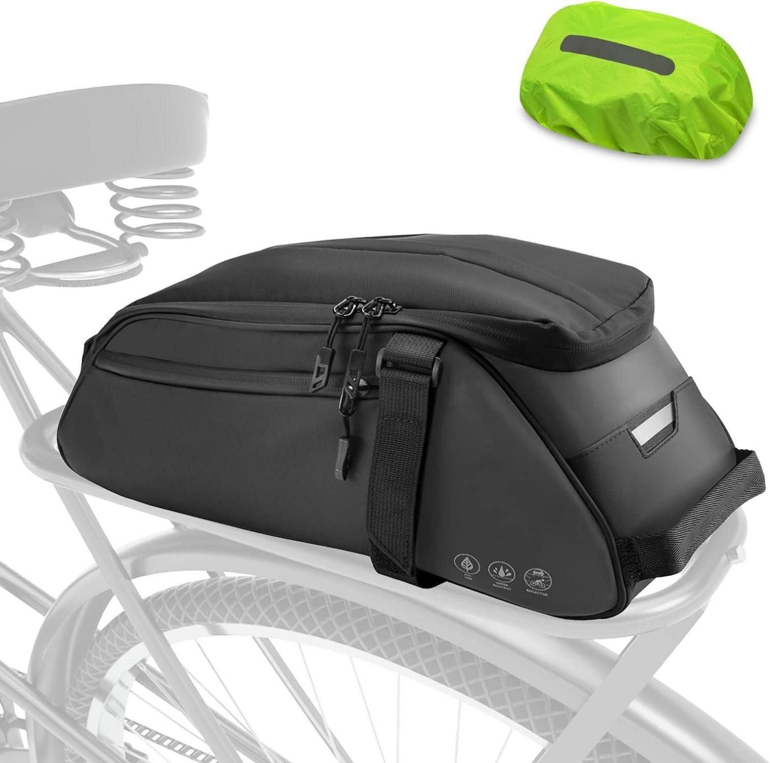 Fahrrad-Gepäckträger Fahrrad Gepäckträgertasche 8L Wasserdicht Reflektierend mit