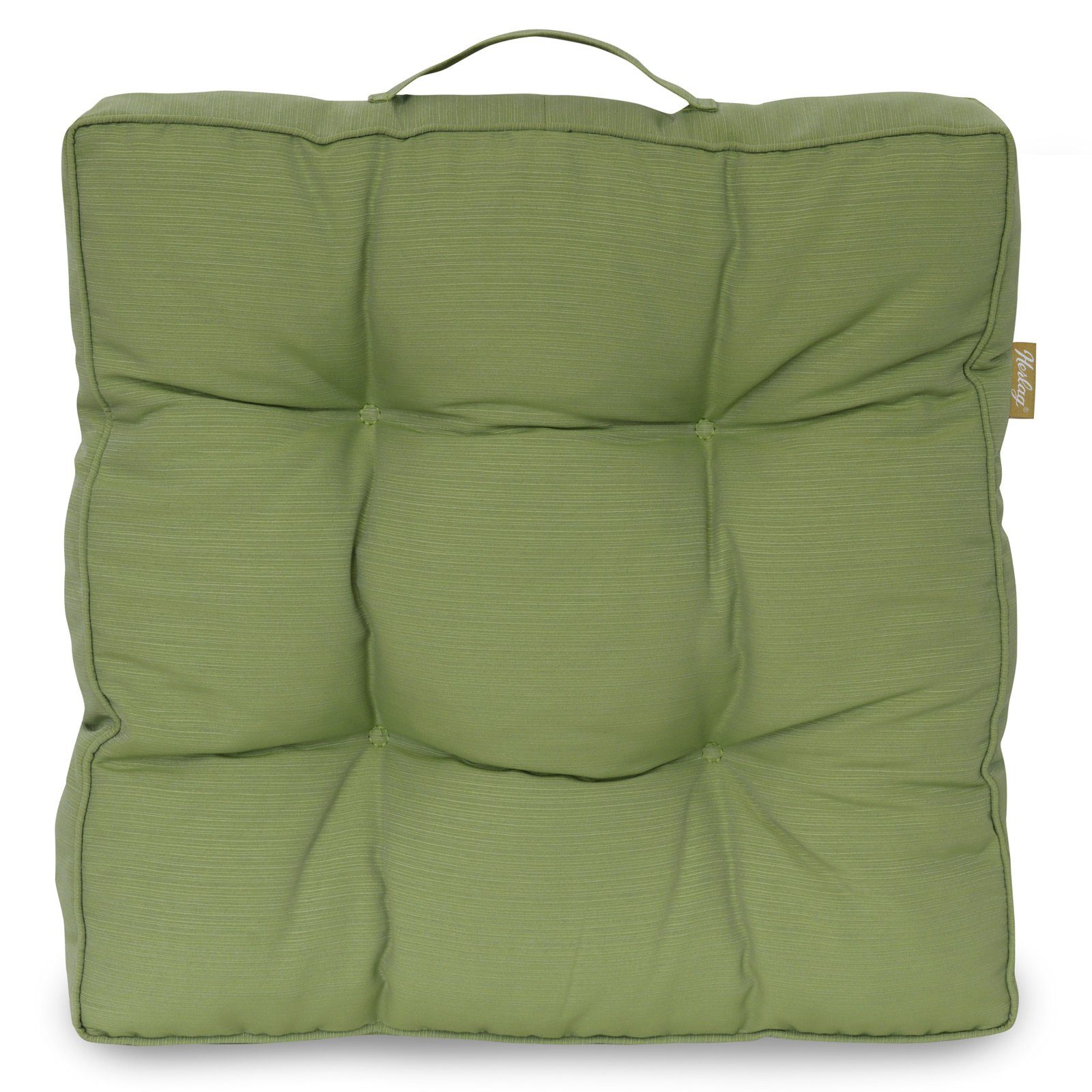 Herlag Hockerauflage Ava, Loungekissen, dickes Sitzkissen 50x50x10cm Grün