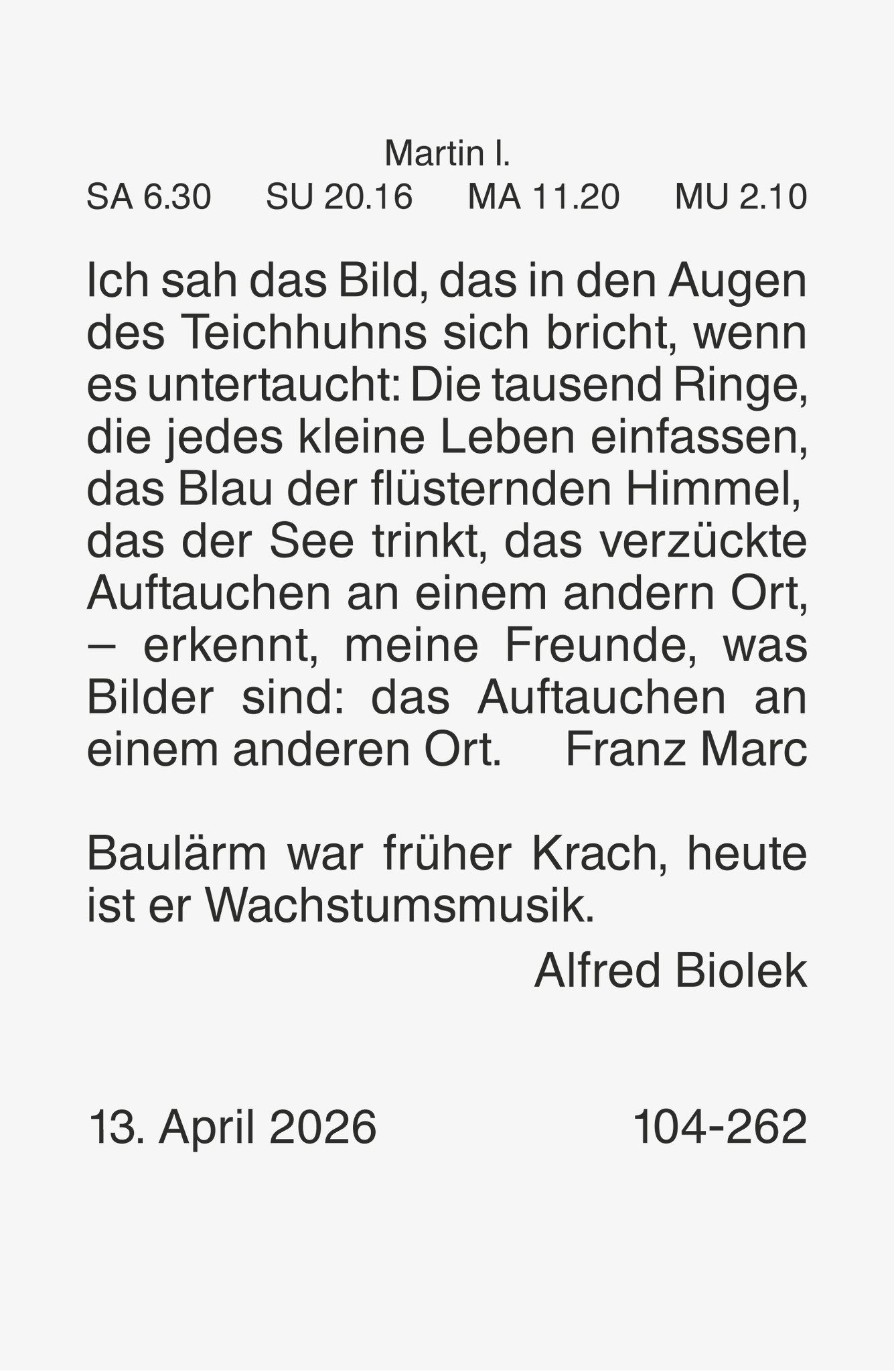 BRUNNEN Abreißkalender BRUNNEN 1070303006 Tagesabreißkalender 54x80mm Nr.3