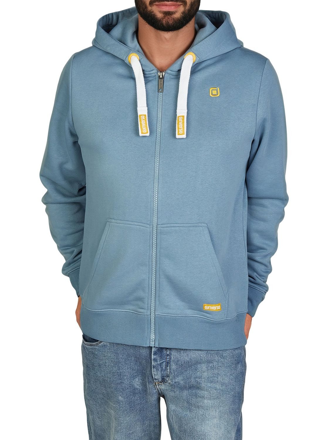 riverso Kapuzensweatjacke Herren Sweatjacke RIVNoah Regular Fit Hoodie mit Kängurutasche