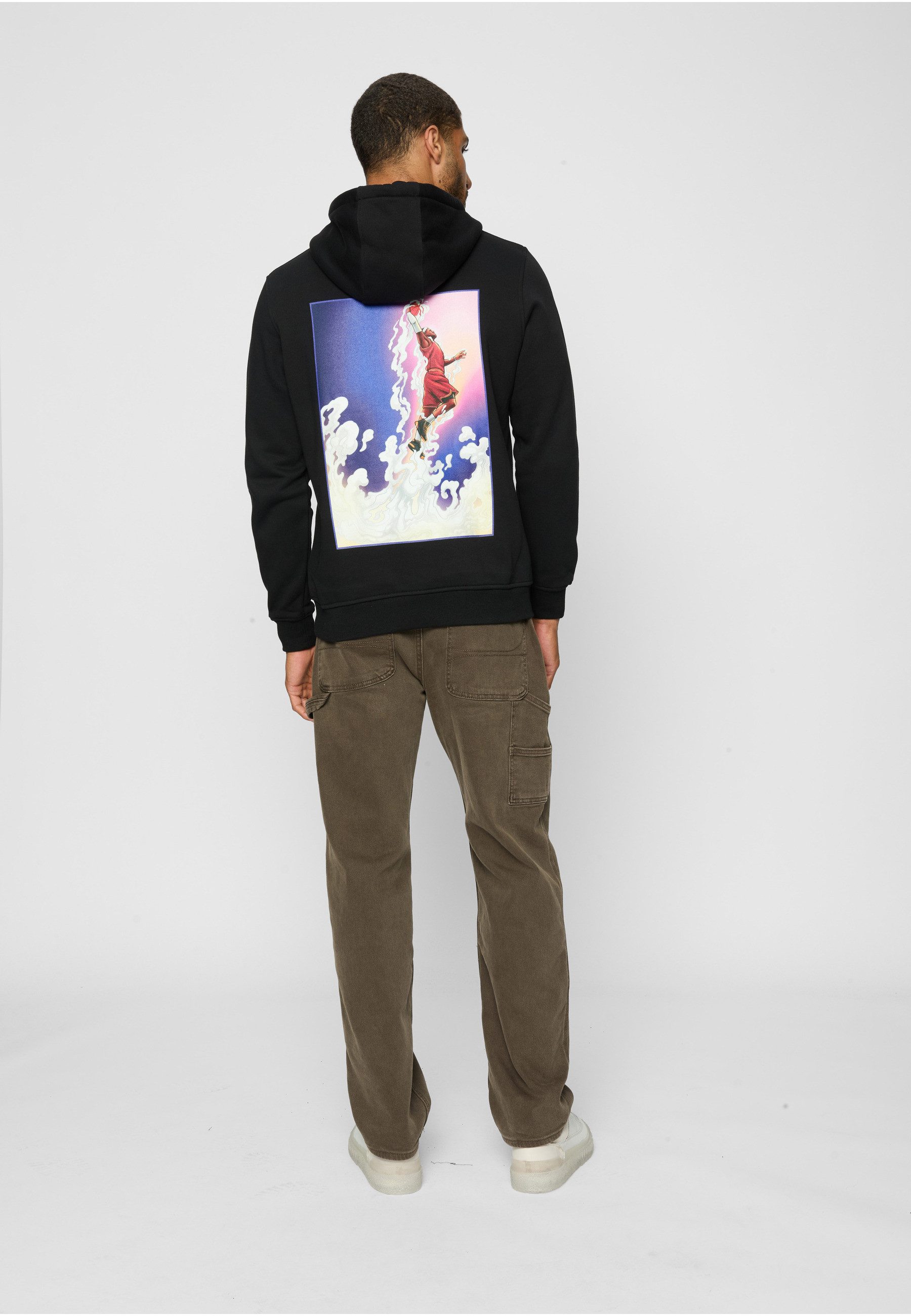 MisterTee Rundhalspullover MisterTee Herren Way Up In The Sky Hoody (1-tlg)