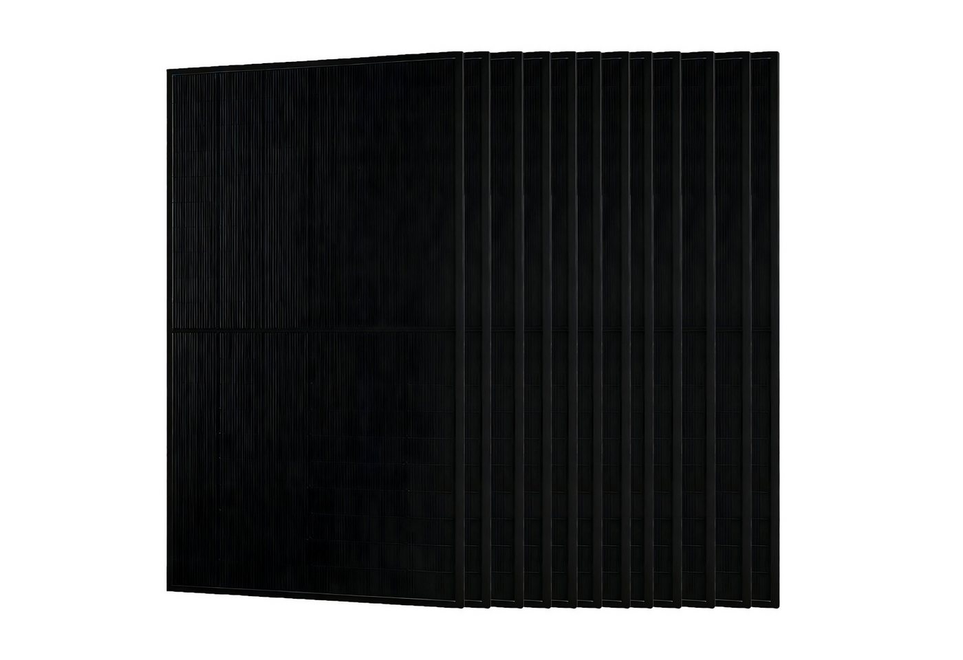 JA SOLAR Solarmodul Solarmodul 500W N-Type Bifazia Glas-Glas, 22.6% Efficiency full black, 500 W, Monokristallin, (12-St., 1/2/4/6/12/24/36 Pcs JA Solar 500W solarmodul), IP68