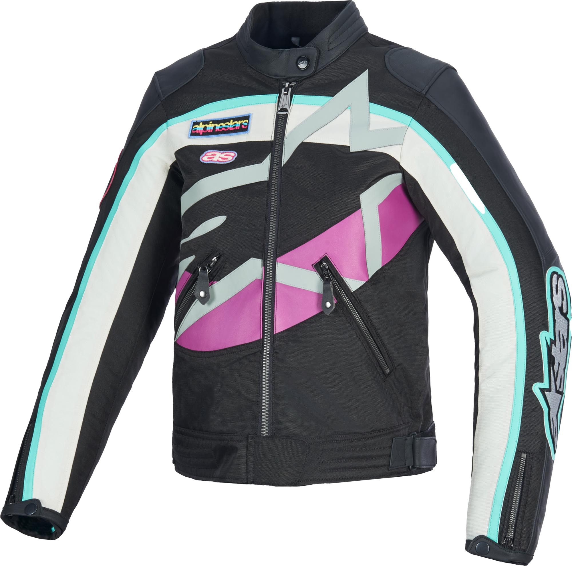 Alpinestars Motorradjacke Idles wasserabweisende Damen Motorrad Textiljacke Ellenbogenprotektoren enthalten,Schulterprotektoren enthalten,was