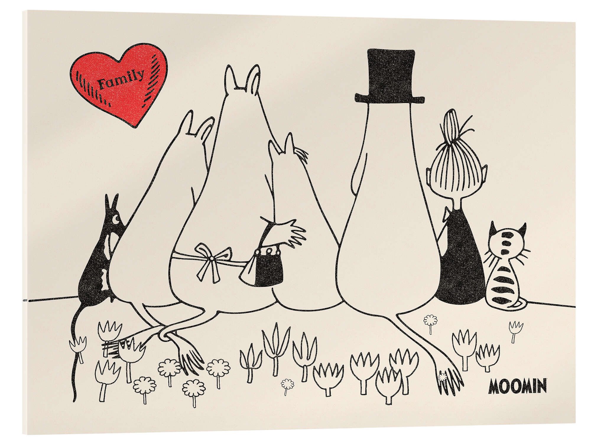 Posterlounge Poster Moomin, Moomin Family, Babyzimmer günstig online kaufen