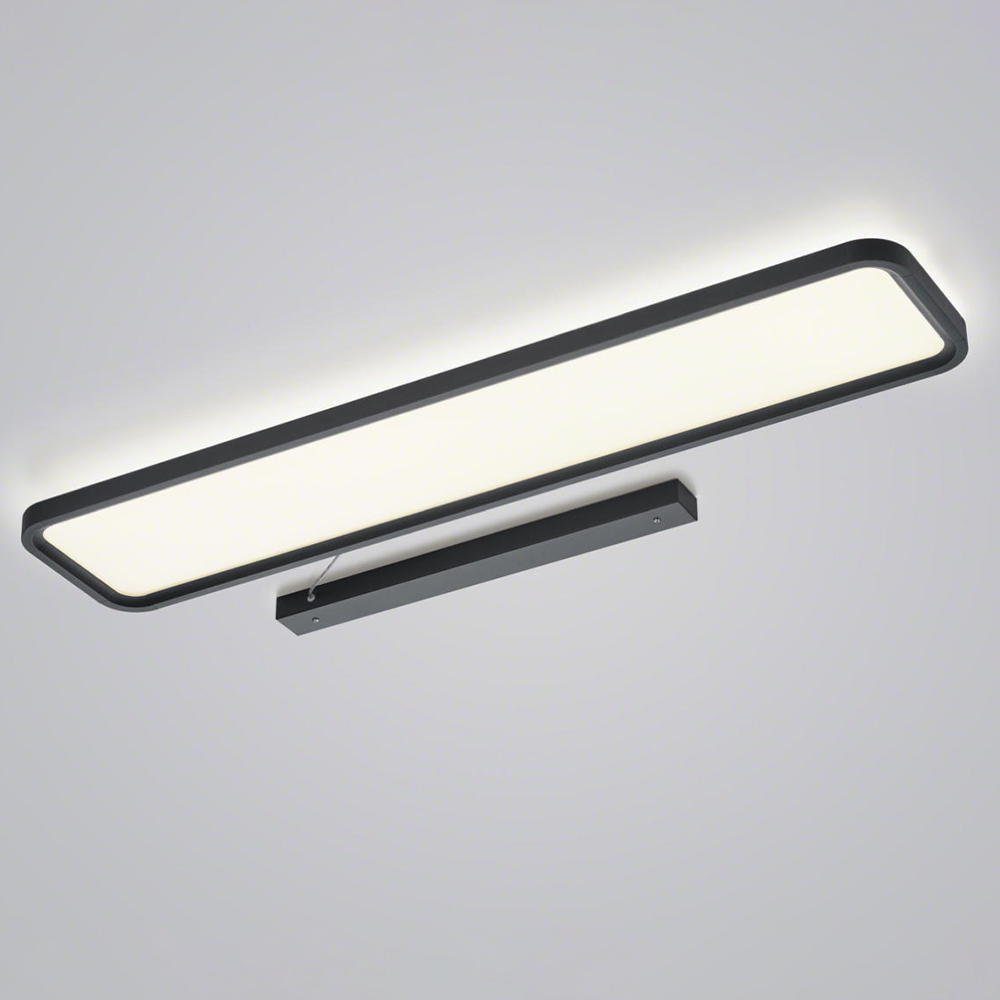 Helestra LED Panel LED Deckenpanel Schwarz-matt fest Leuchtmittel LED, Vesp Angabe, enthalten: keine 50W 2870lm 260x1200mm, Ja, Panele verbaut, in LED warmweiss