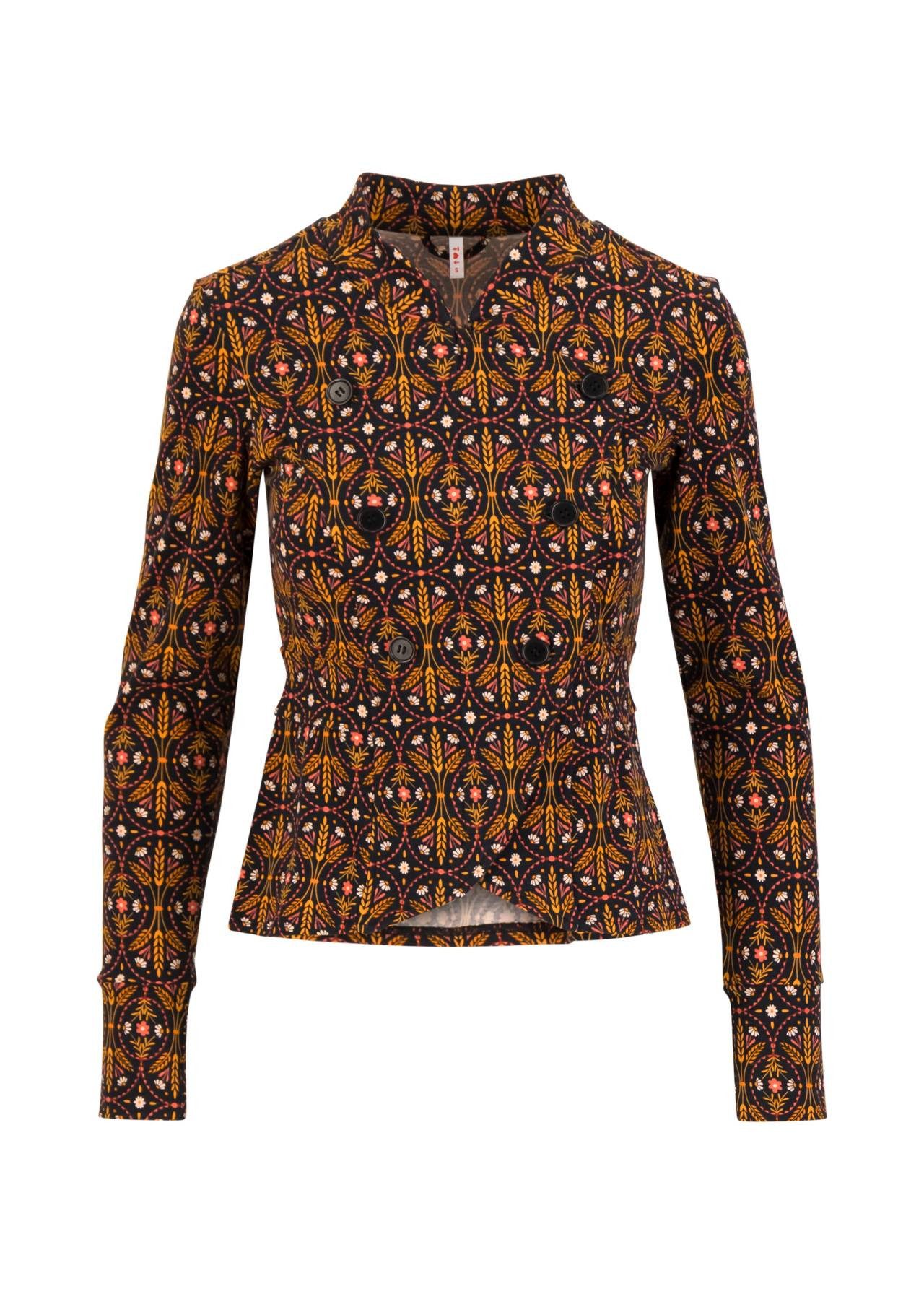 Blutsgeschwister Jackenblazer - modische Jerseyjacke mit Stehkragen und Knopfleiste für Damen