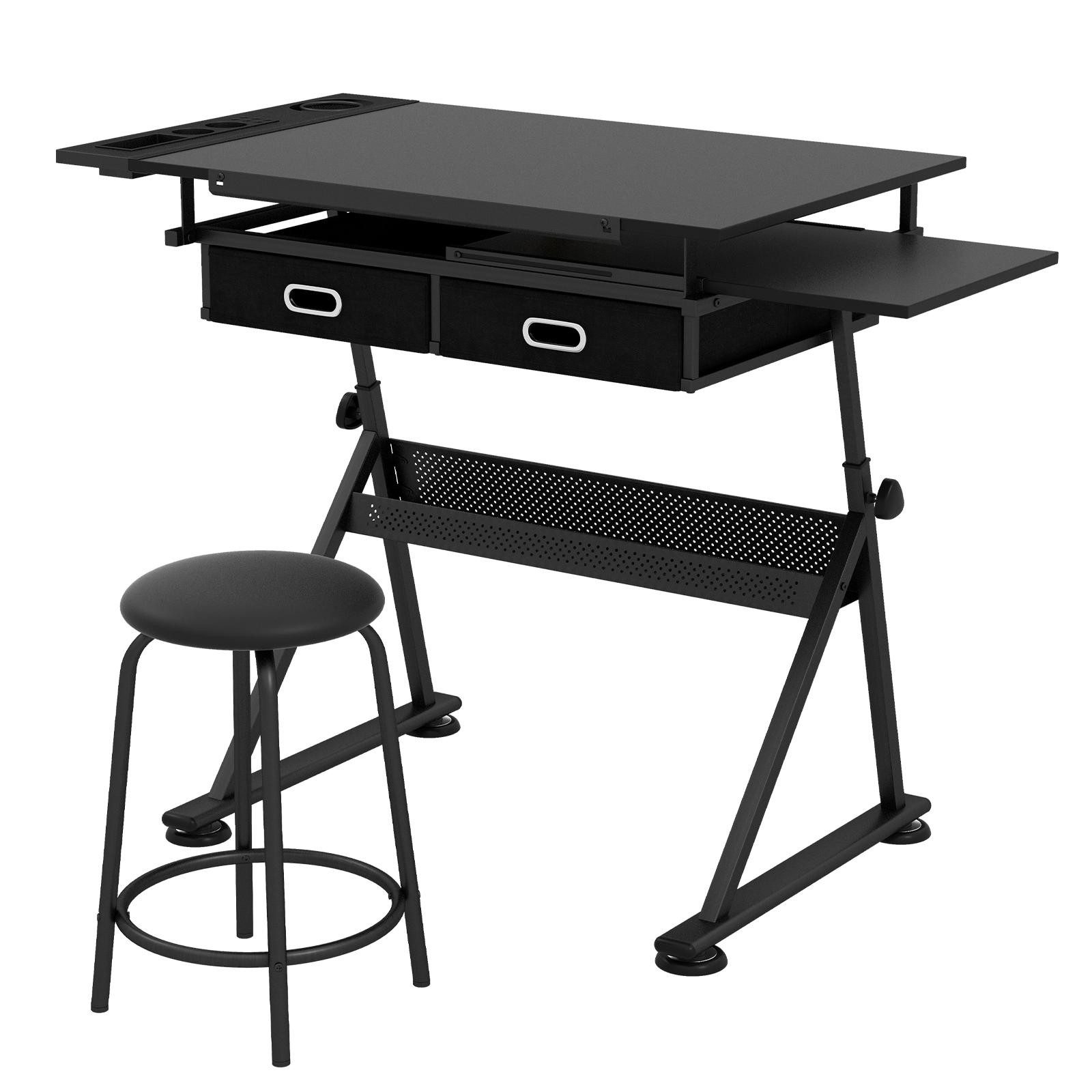 Zeichentisch Schreibtisch mit Hocker