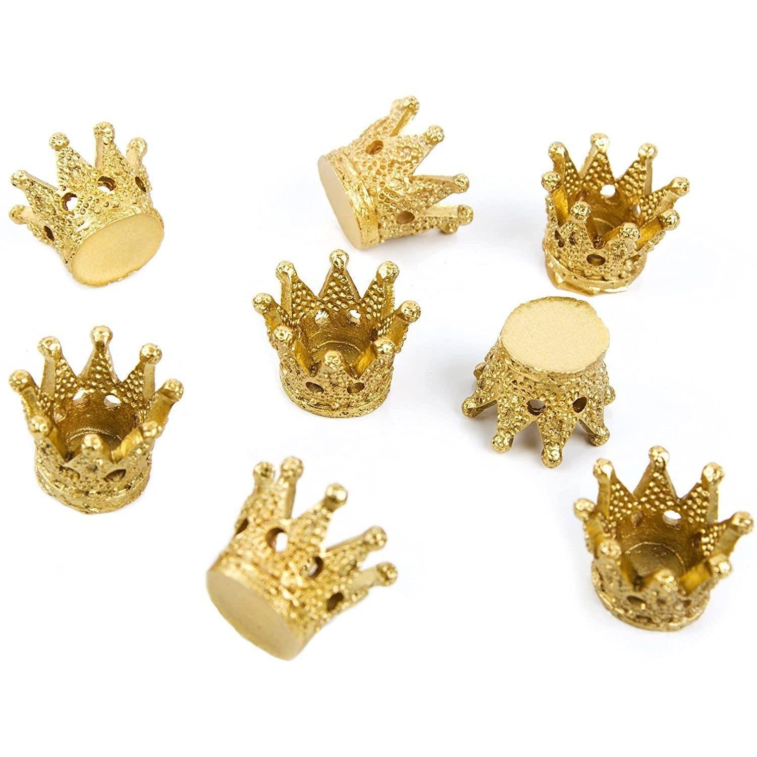 Logbuch-Verlag Dekofigur 8 kleine goldene Kronen 2,5 cm
