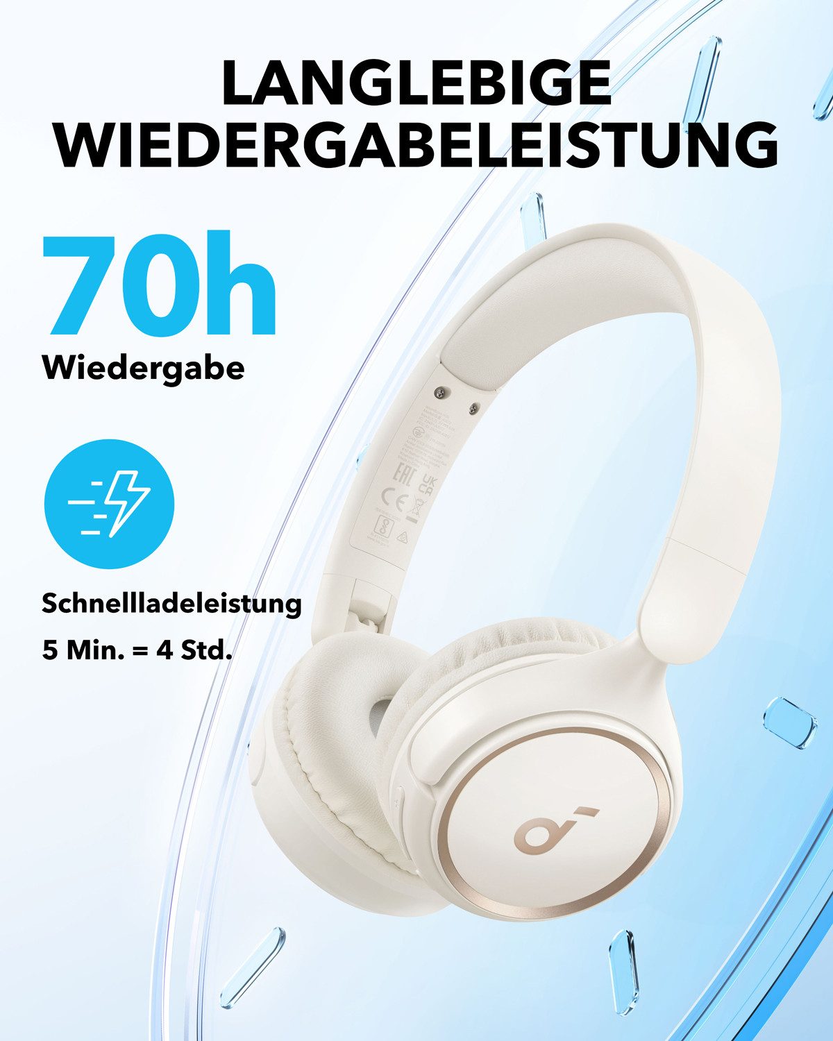 Anker soundcore soundcore H30i Kabellose On-Ear Kopfhörer On-Ear-Kopfhörer – Bild 4 von 5