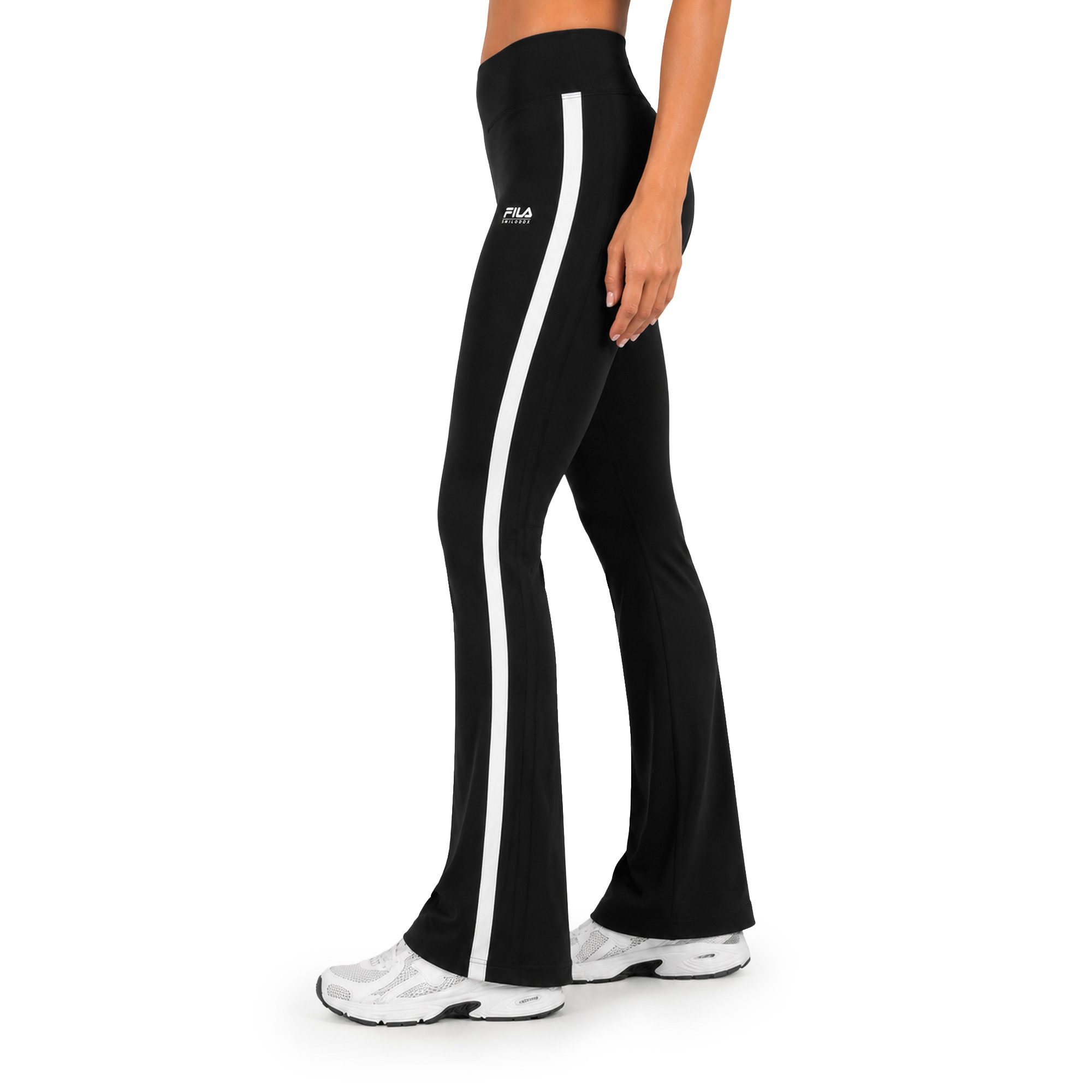Smilodox Leggings Alassio Damen, Fila Oversize Sweatpants, Tunnelzug, Freizeit & Sport Wide Leg, Relax Fit, Athleisure, Gymwear, Logo-Detail