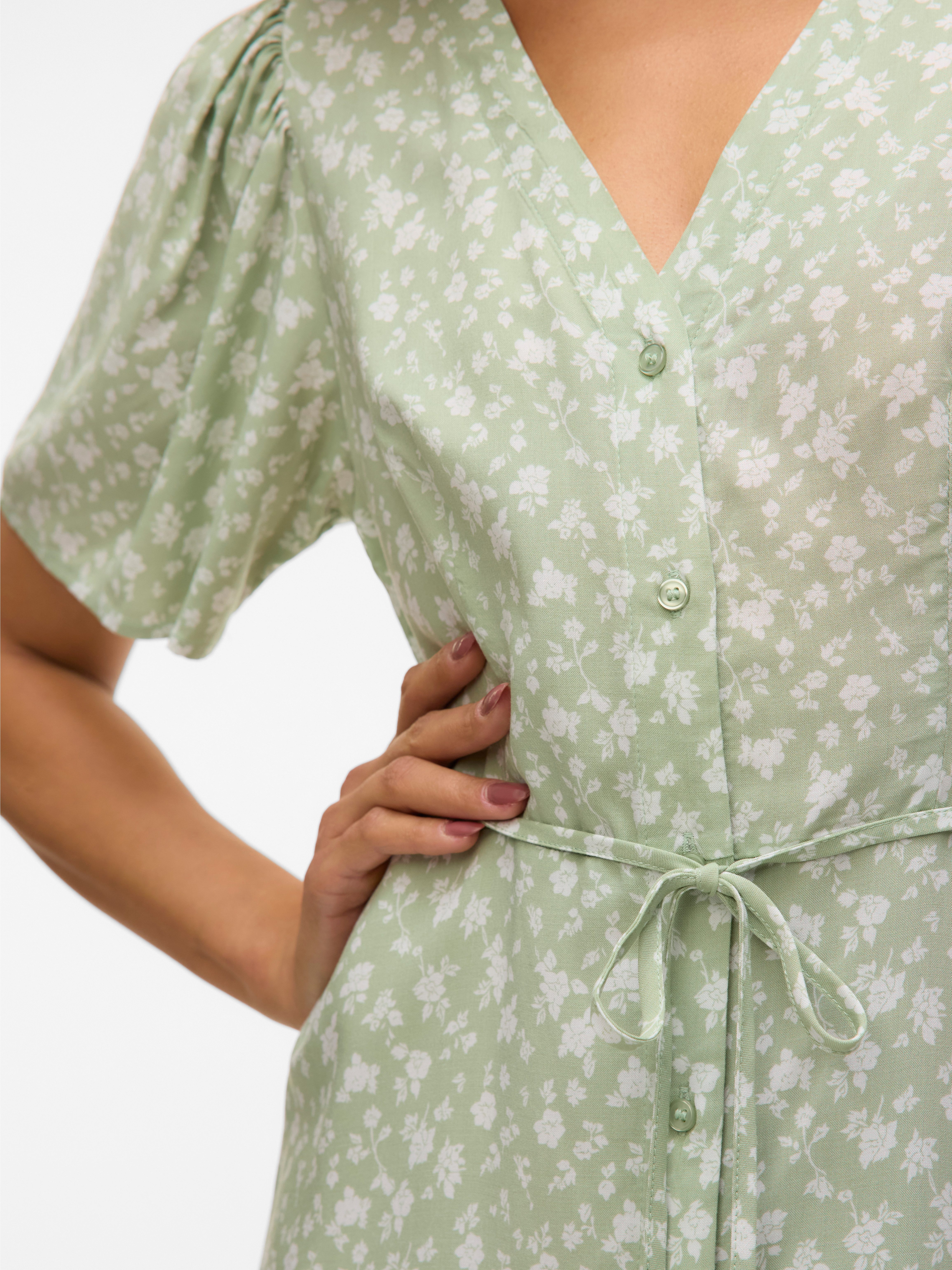 Vero Moda Minikleid VMALBA SS SHORT DRESS WVN NOOS Viskose, regular fit günstig online kaufen