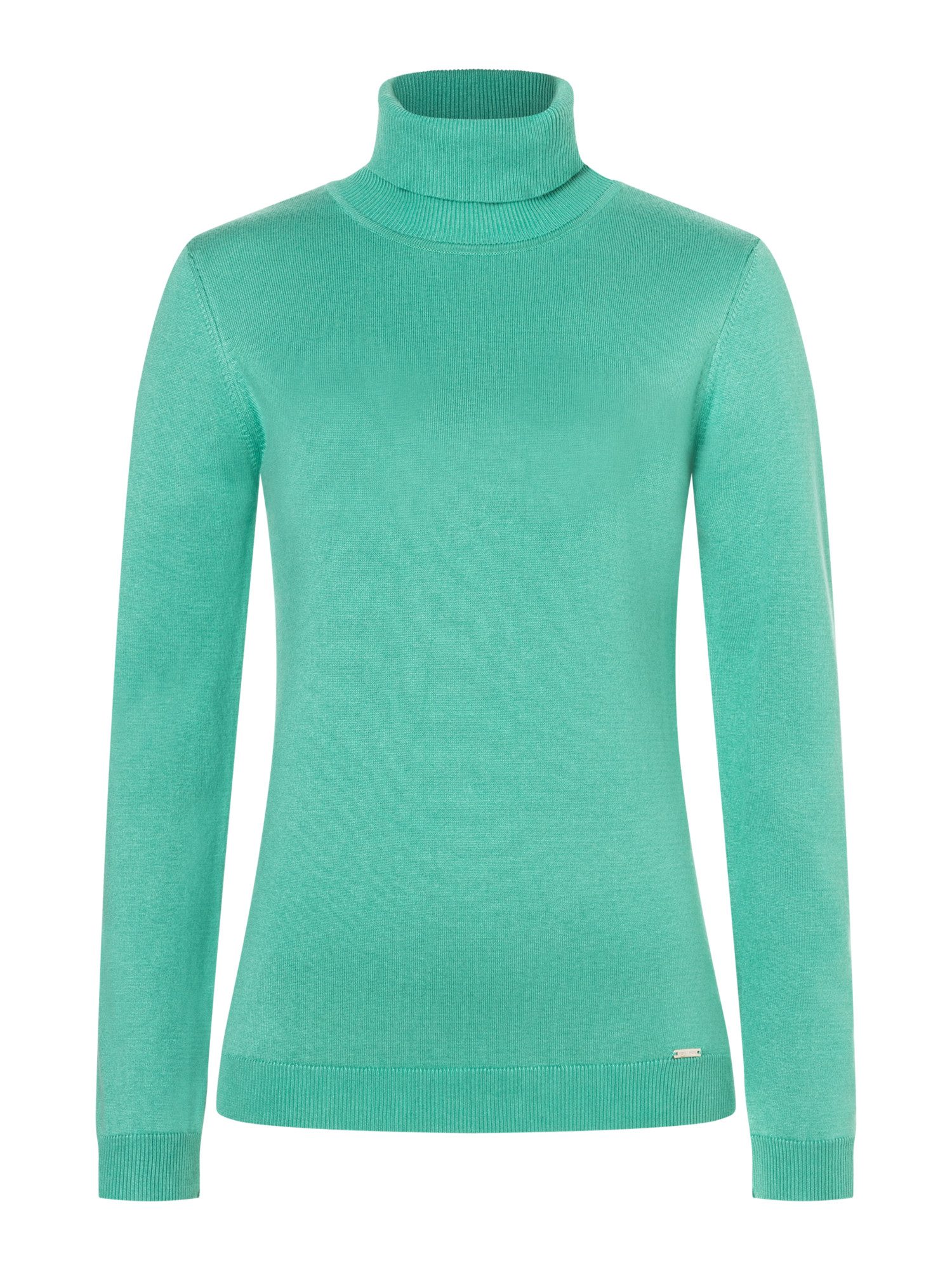 MORE&MORE Rundhalspullover figurbetonter, Stretch-Rollkragenpullover