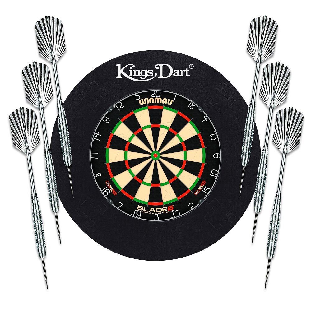 Kings Dart Dartscheibe DartSet Two Winmau Dartboard Blade 6