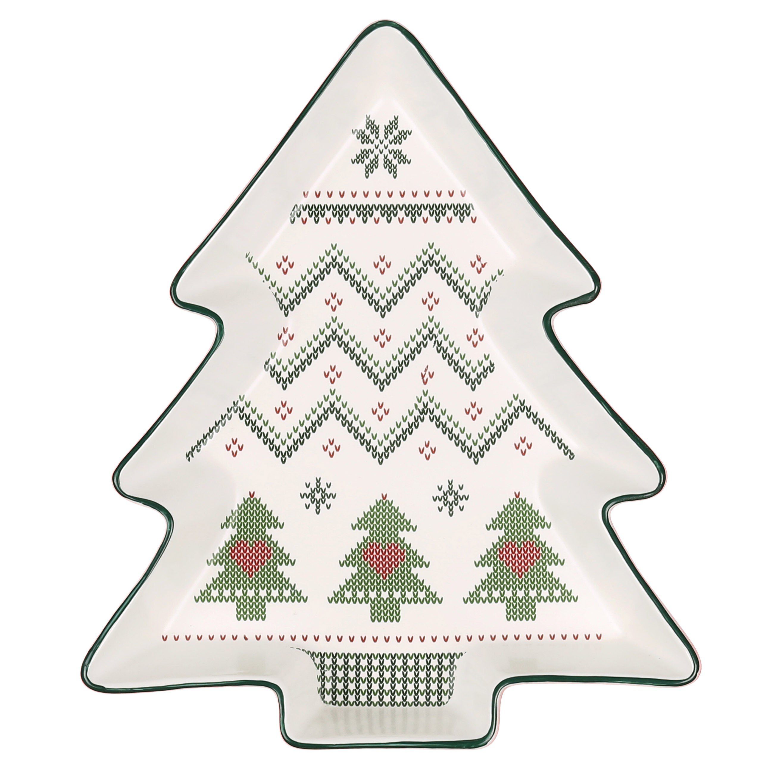 Dekoteller Weihnachtsbaum-Snackteller Sarcia.eu