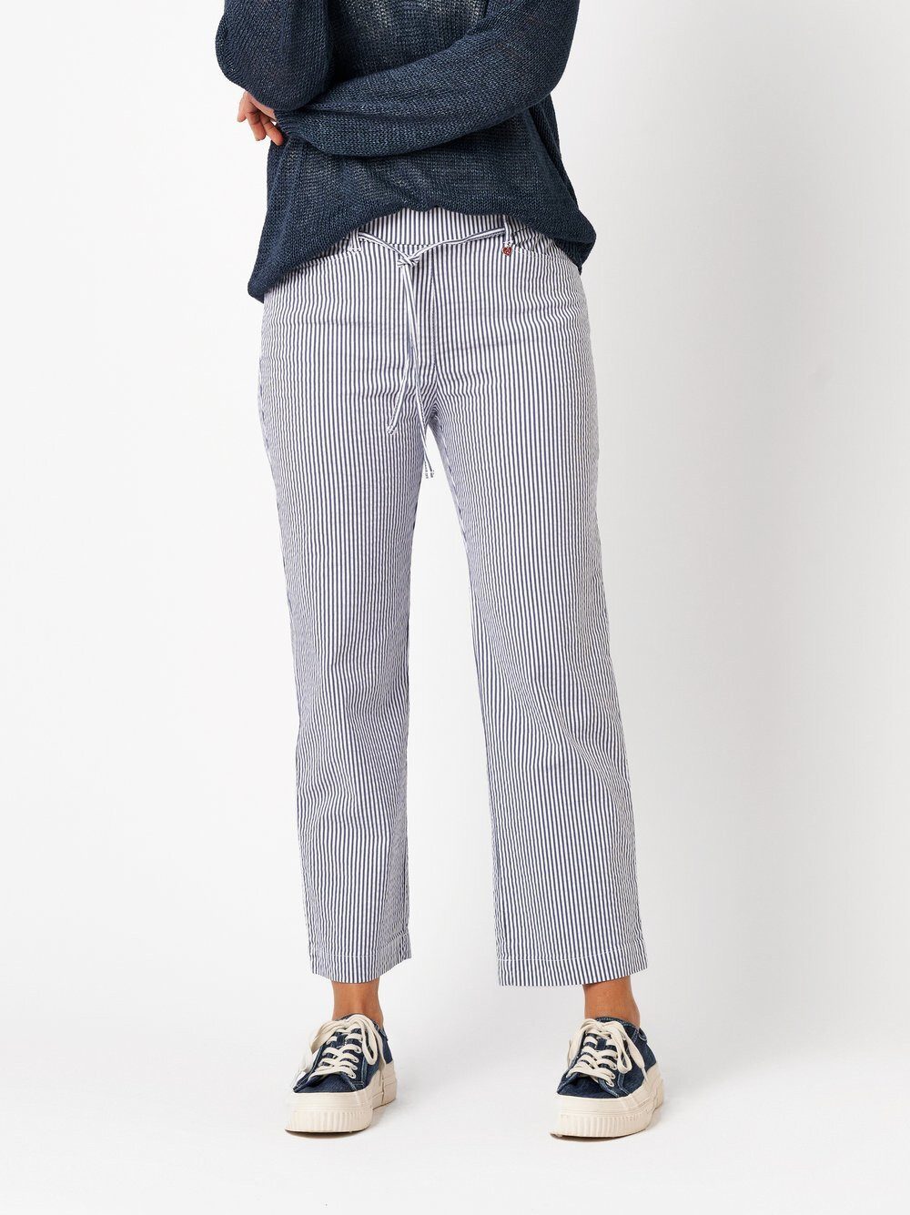 Relaxed by TONI Culotte Scarlet 3/4 aus Seersucker