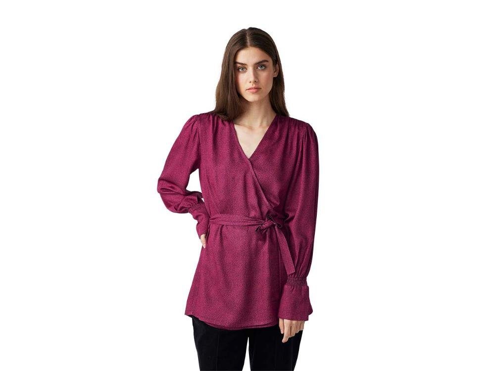 Lana Blusentop LANA Damen-Bluse 'Patrycja' mit V-Ausschnitt und B