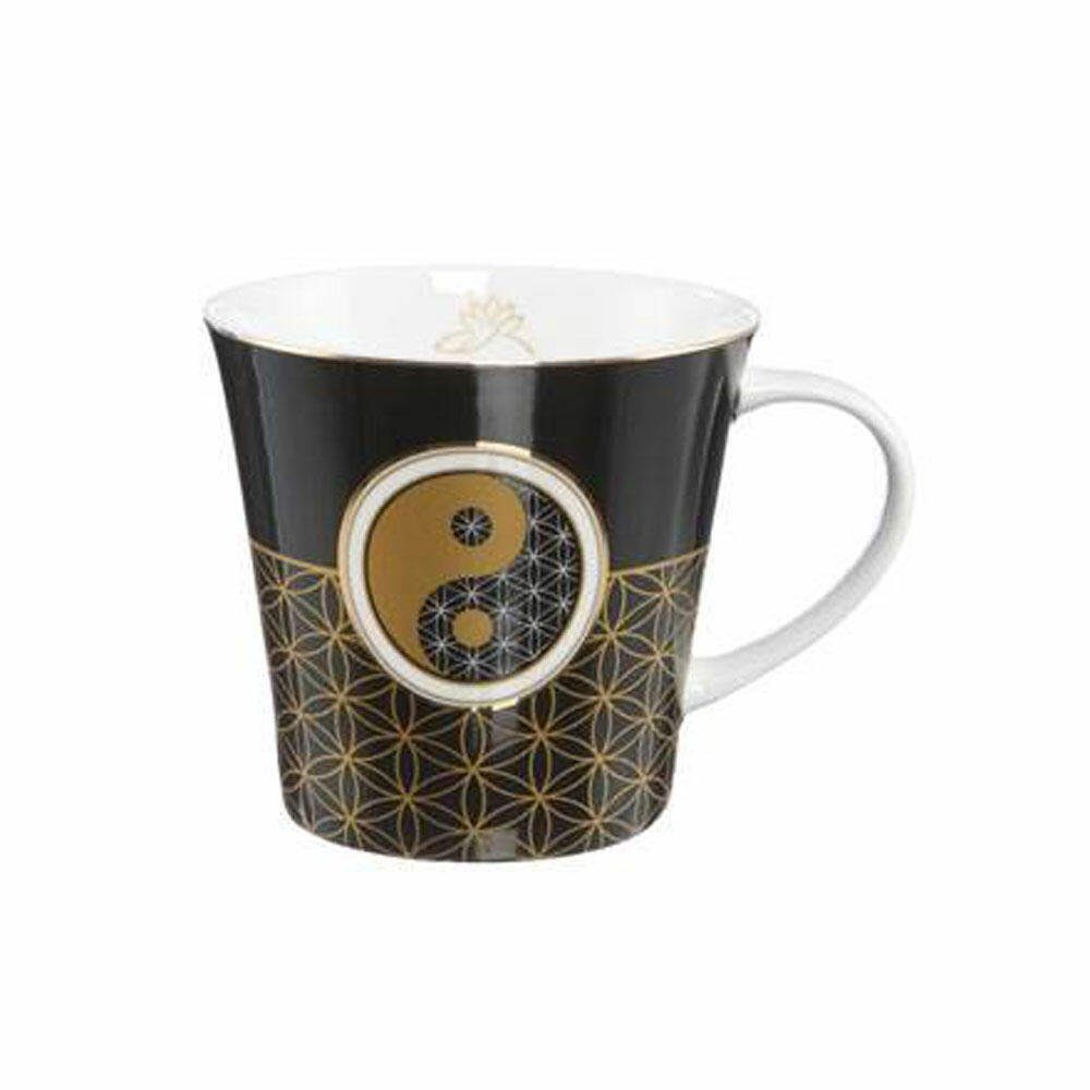 Yang Schwarz, Yin Mug Coffee-/Tea Goebel Becher Bone New China