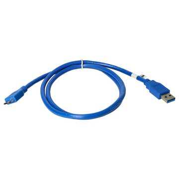 vhbw passend für Buffalo HD-AVSU3 Media Hard Drive USB-Kabel, Micro-USB