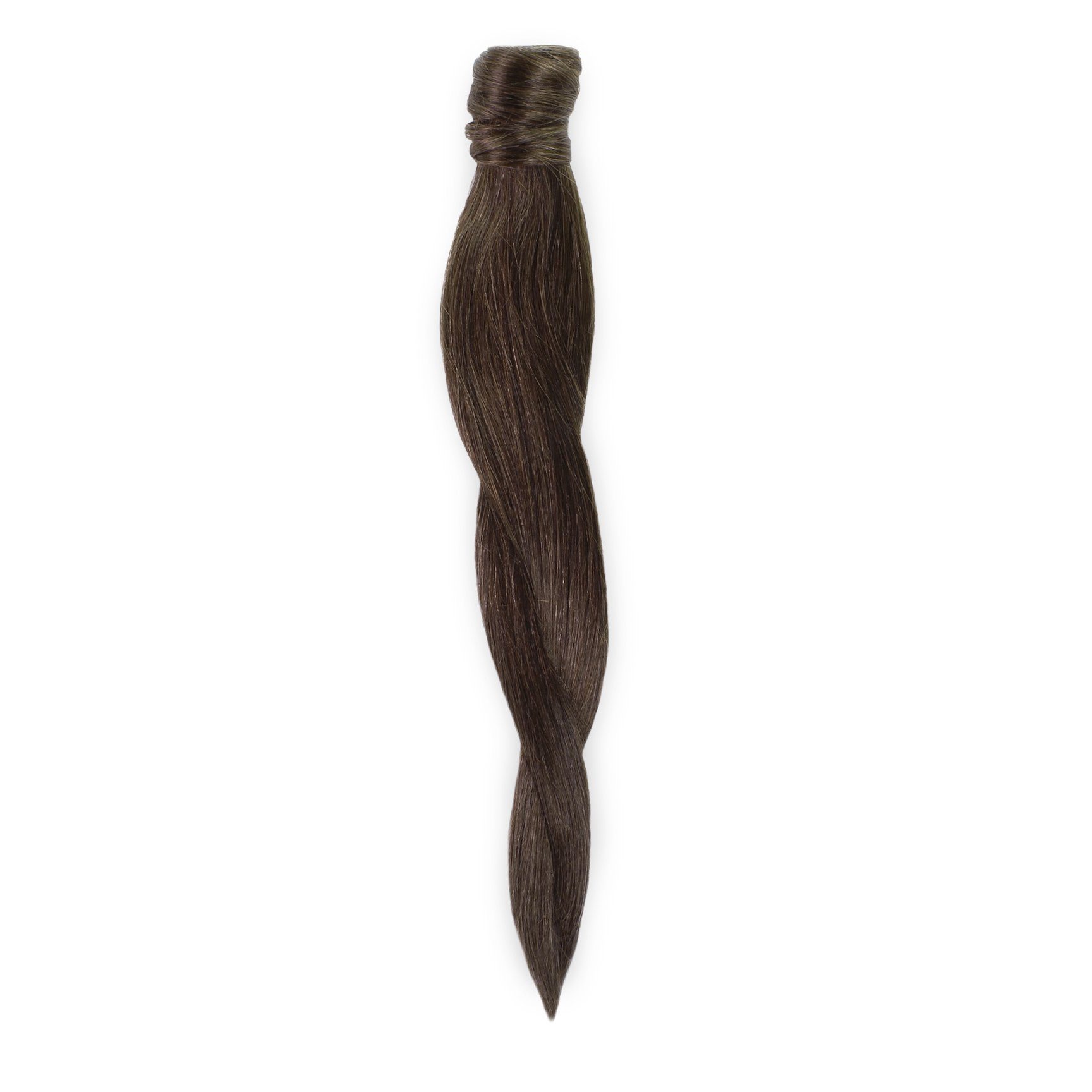 Echthaar-Extension 50cm Hellbraun Ponytail hair2heart Premium #5/0
