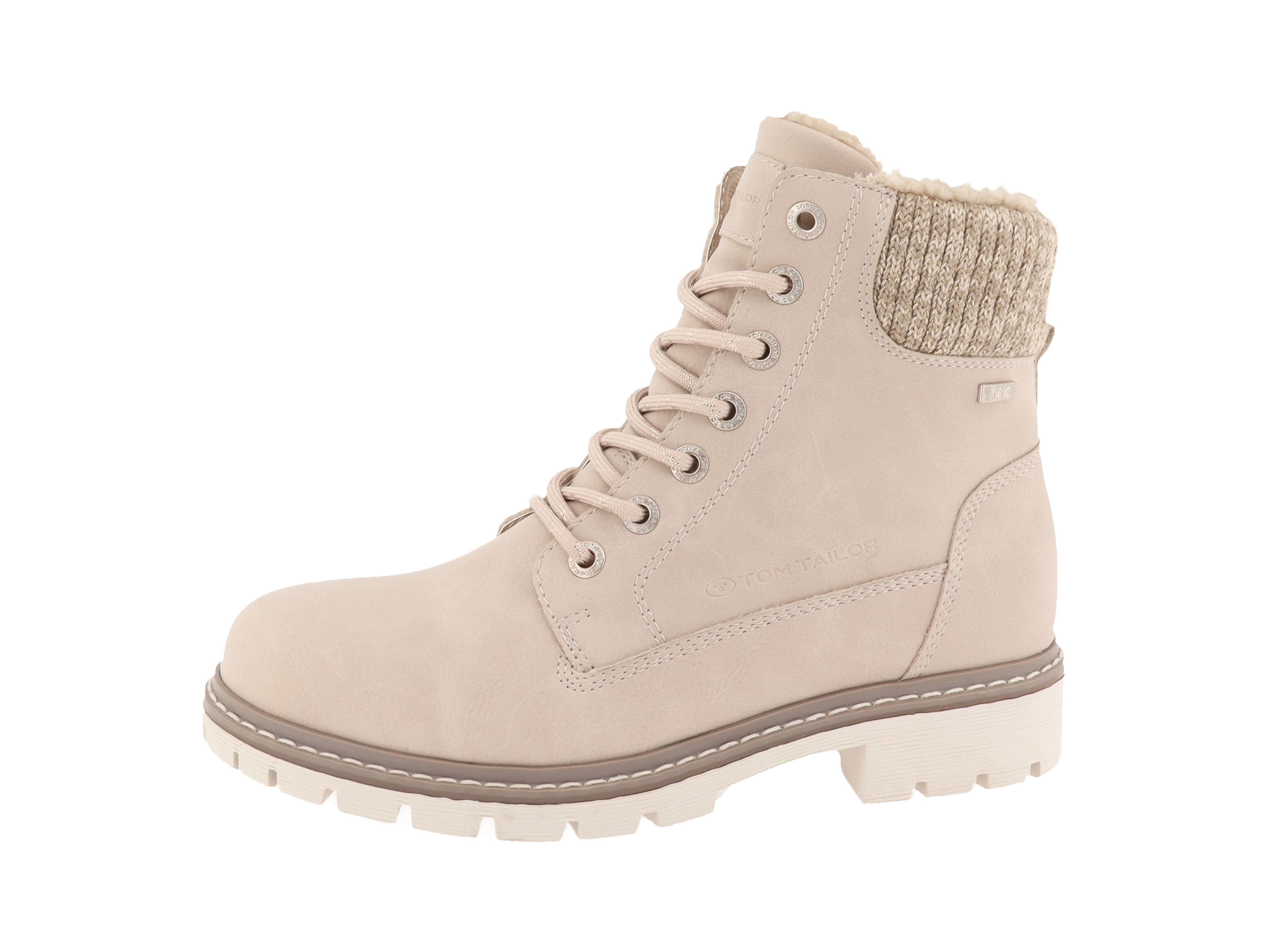 TOM TAILOR Schnürboots Winterboots mit wasserabweisendem TEX, Komfortweite G