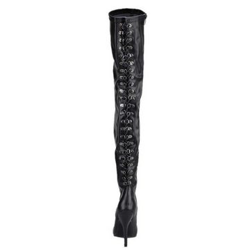 Erogance Erogance Stretch PU Thigh High Stiefel S3063 Größe 38 High-Heel-Stiefel vegan