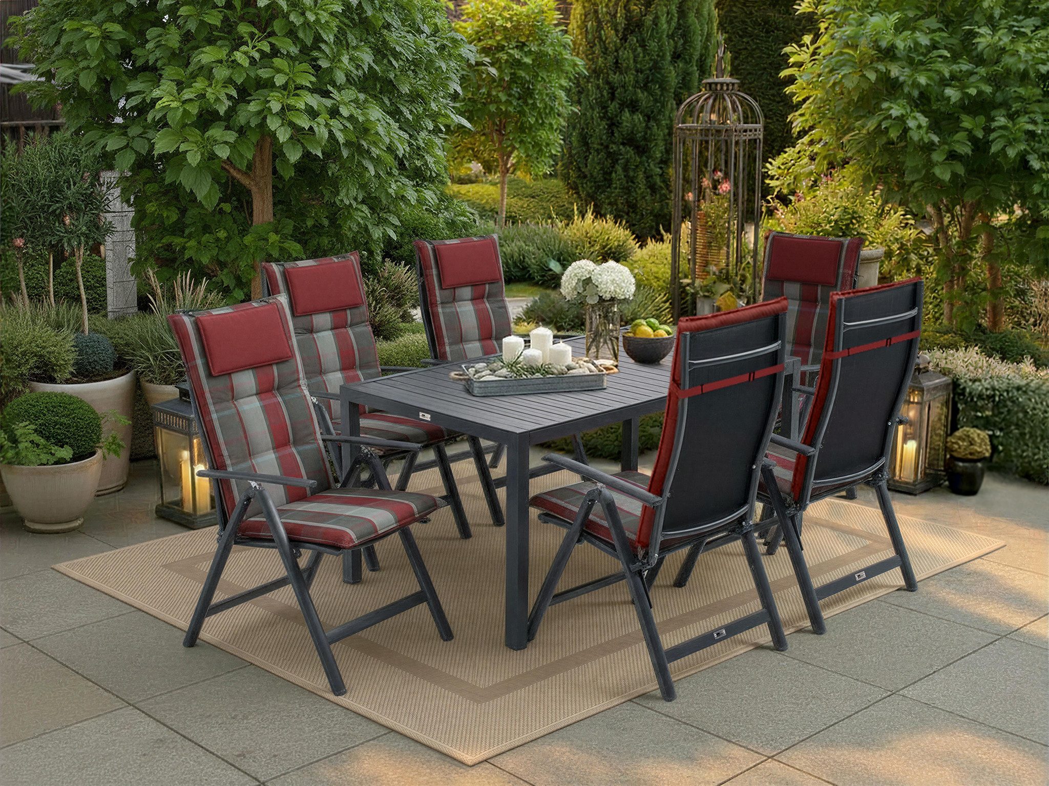 GO-DE Hochlehnerauflage, (Set, 2 St., Auflage für Hochlehner, OTTOs Choice), 50 cm x 7 cm x 120 cm