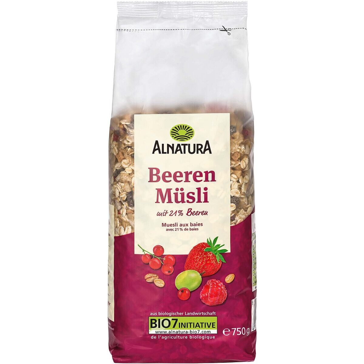 Alnatura Cerealien Bio Beeren-Müsli, 750 g