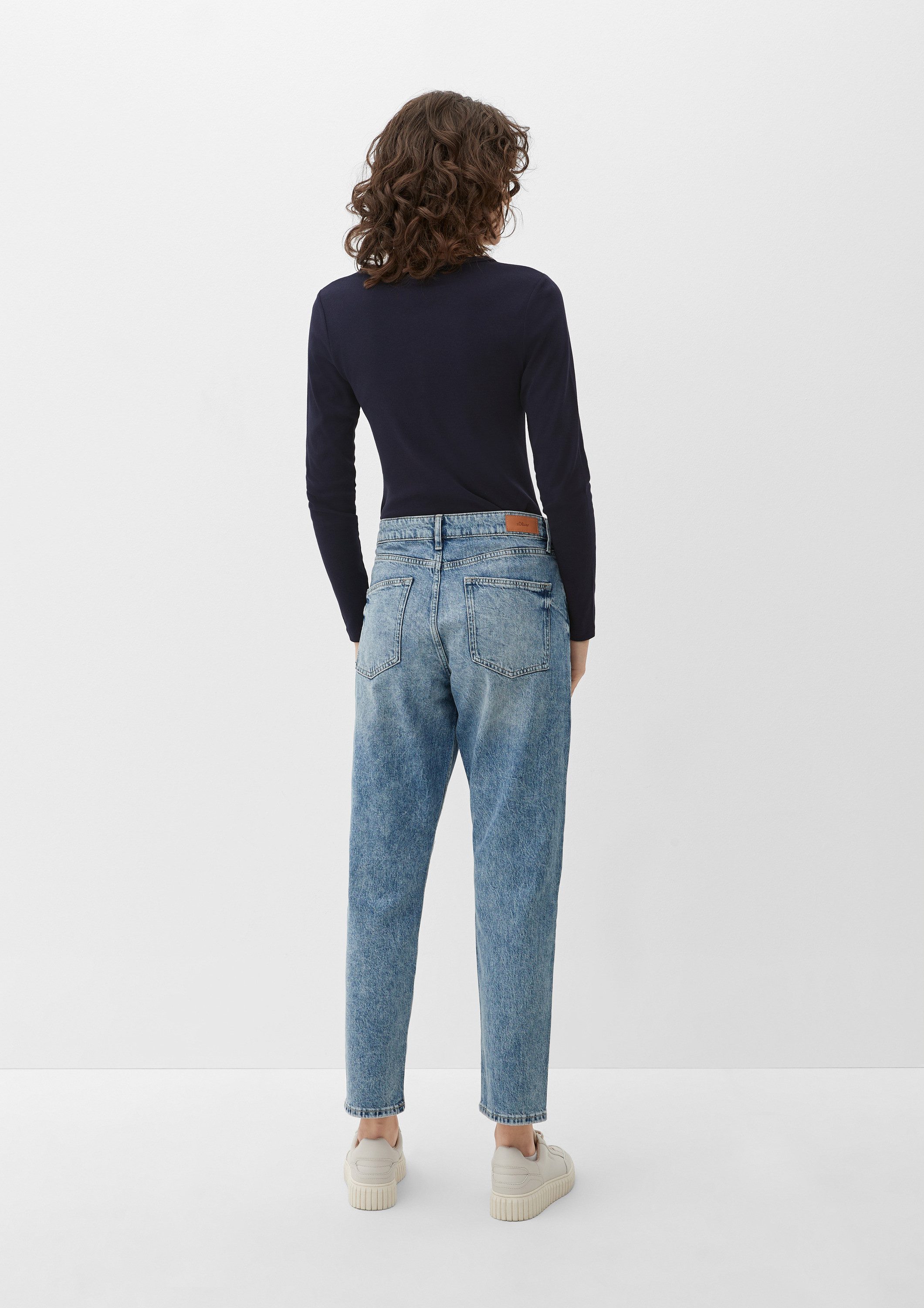 s.Oliver Langarmshirt T-Shirt Longsleeve im Slim Fit