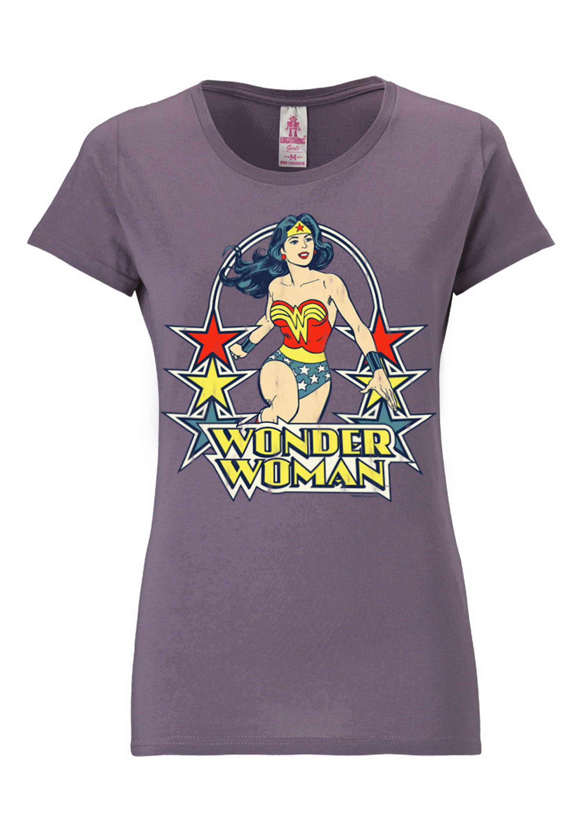 T-Shirt Print DC Comics Wonder Woman Stars