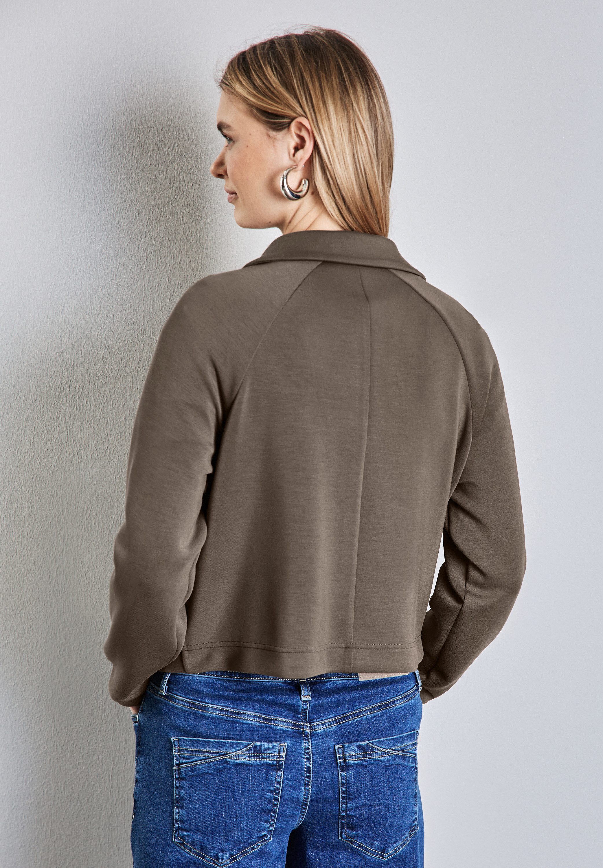 STREET ONE Sweatjacke im Silk-Look günstig online kaufen
