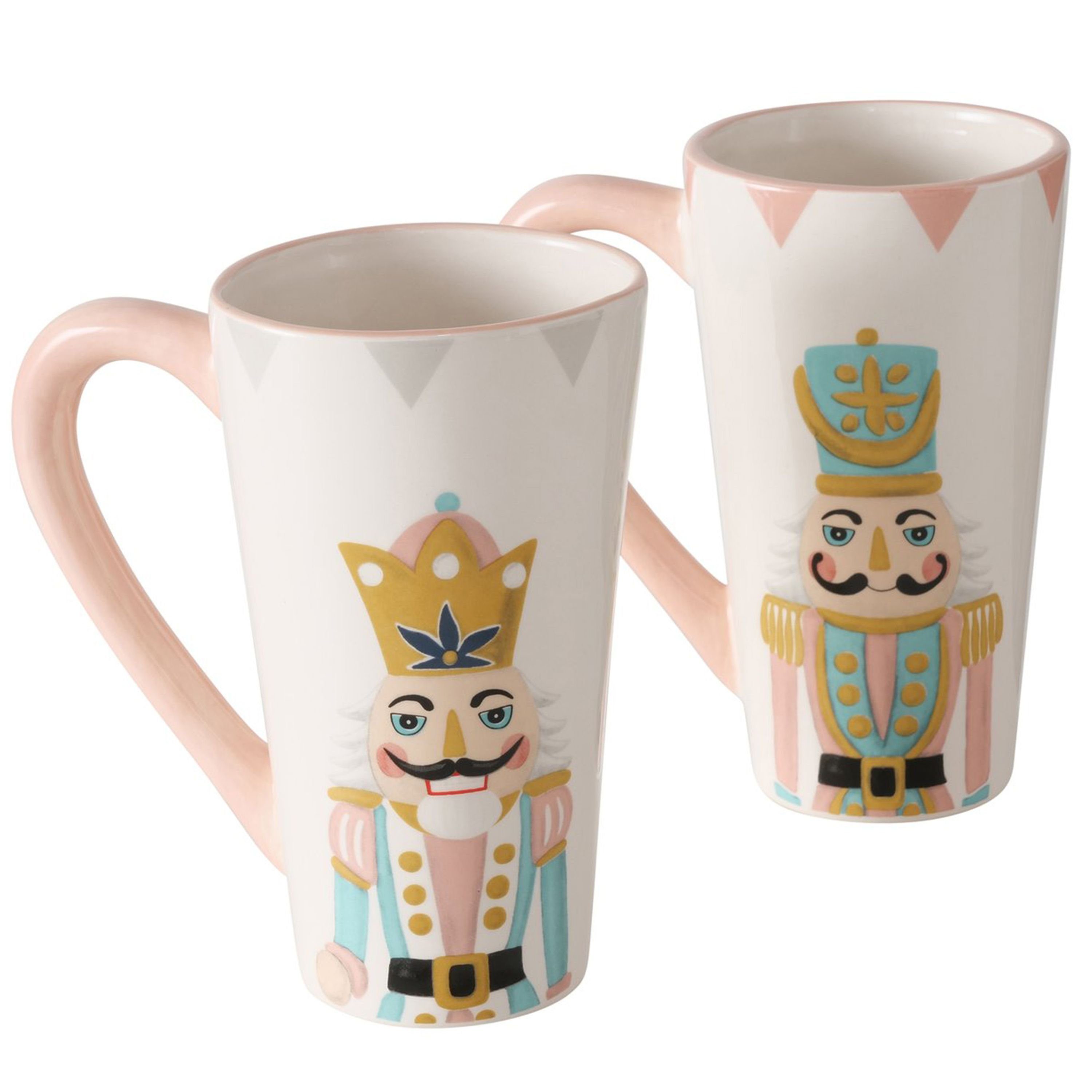 Becher 2tlg Set Jumbobecher Nutsy 600ml Nussknacker Glühwein Kaffee-Tasse