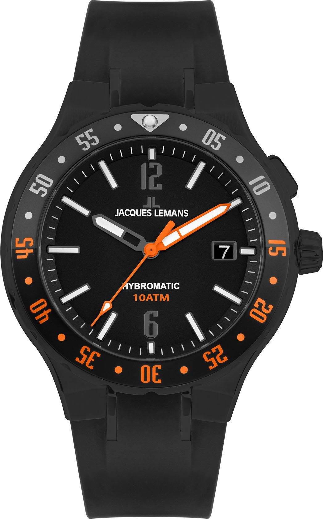 Jacques Lemans Kineticuhr Hybromatic, 1-2109D schwarz | Armbanduhren