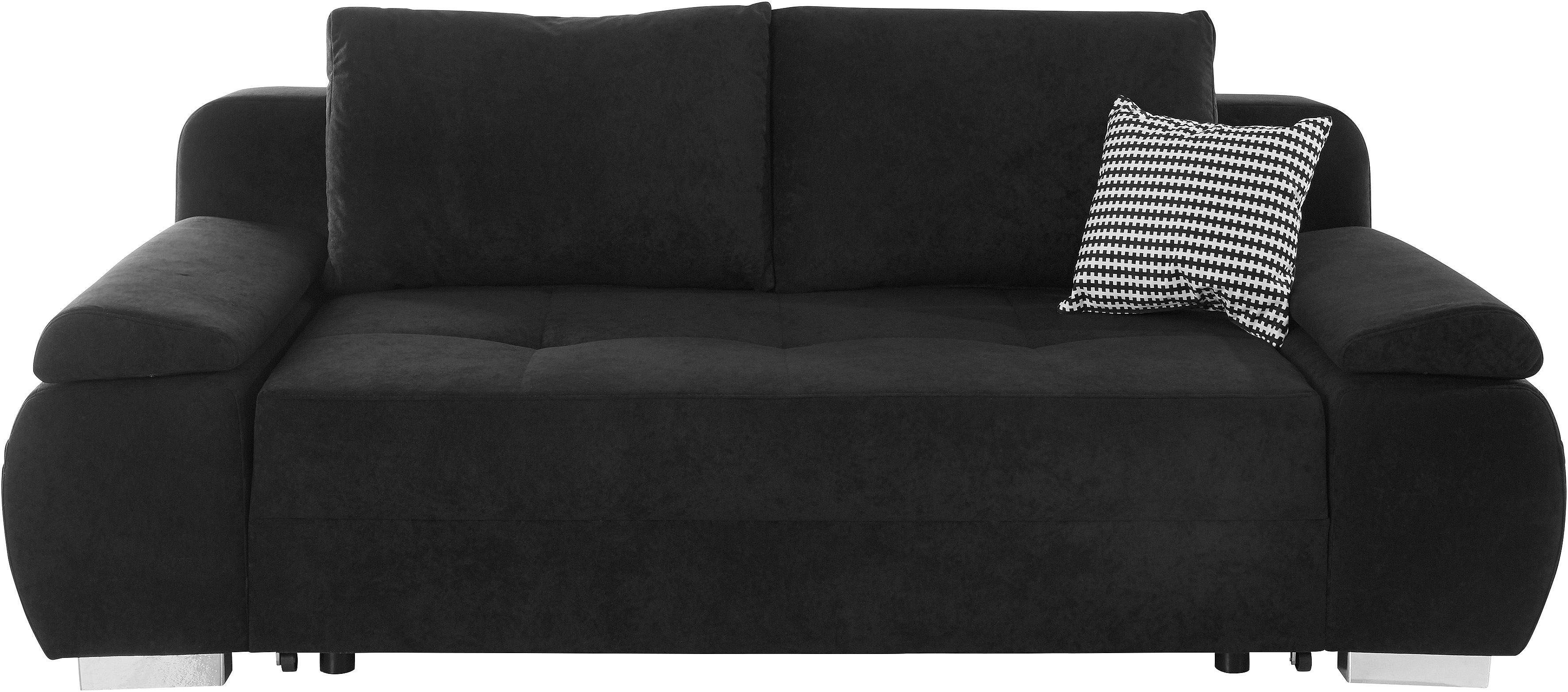 COLLECTION AB Schlafsofa Pumo, mit Boxspring-Aufbau, Bettfunktion und Bettkasten, inklusive Federkern