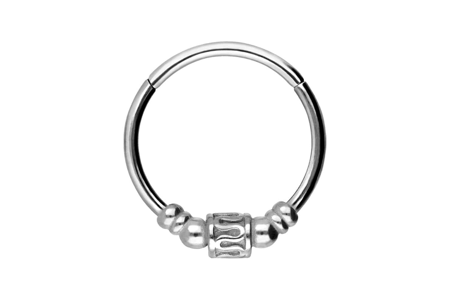 Nasenpiercing Chirurgenstahl Segmentring Clicker ETHNO-DESIGN Ohrpiercing Septum