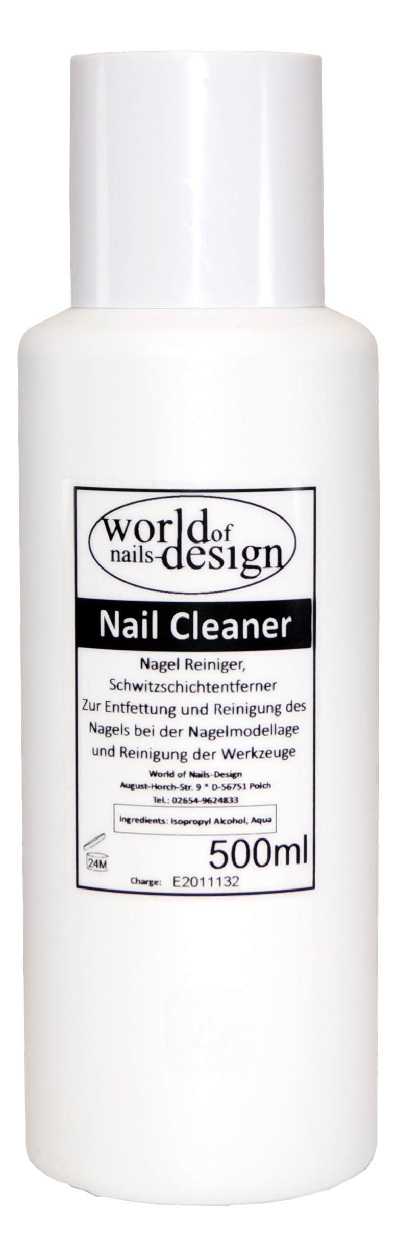 World Nail 500ml Nagelreiniger Für Cleaner Nagellackentferner Cleaner Gelnägel of Nails-Design