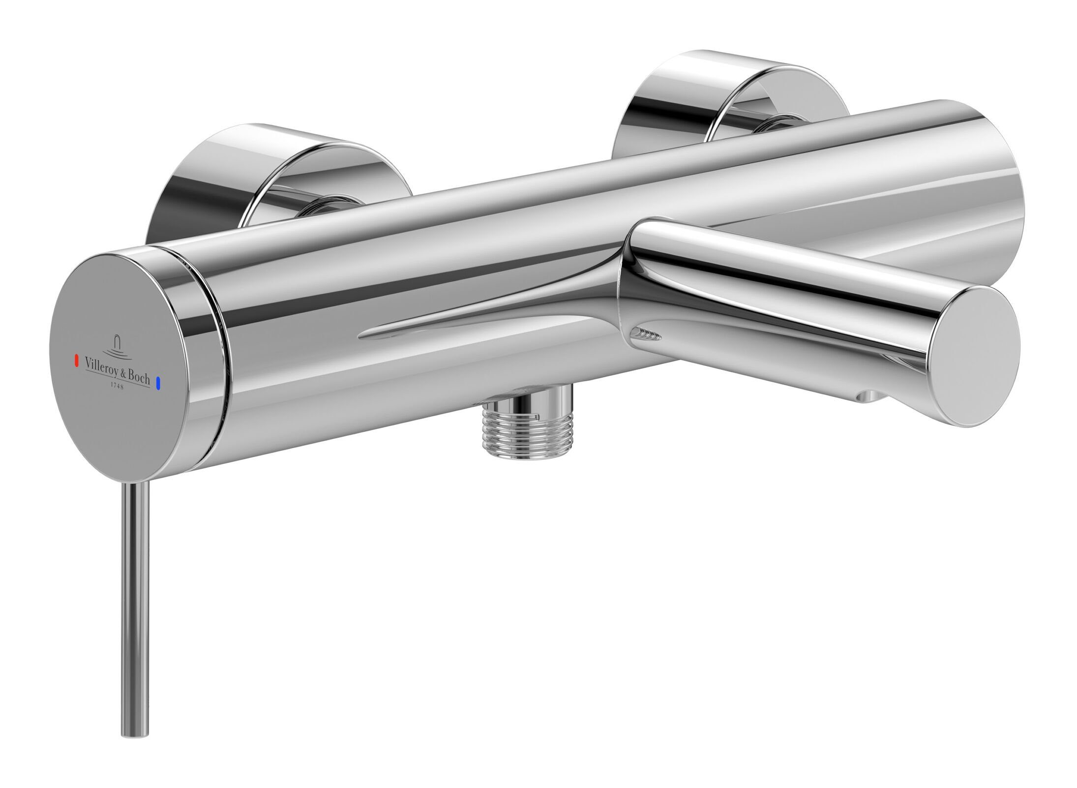 Villeroy & Boch Wannenarmatur Loop & Friends Badewannenarmatur, mit Umsteller, Wandmontage