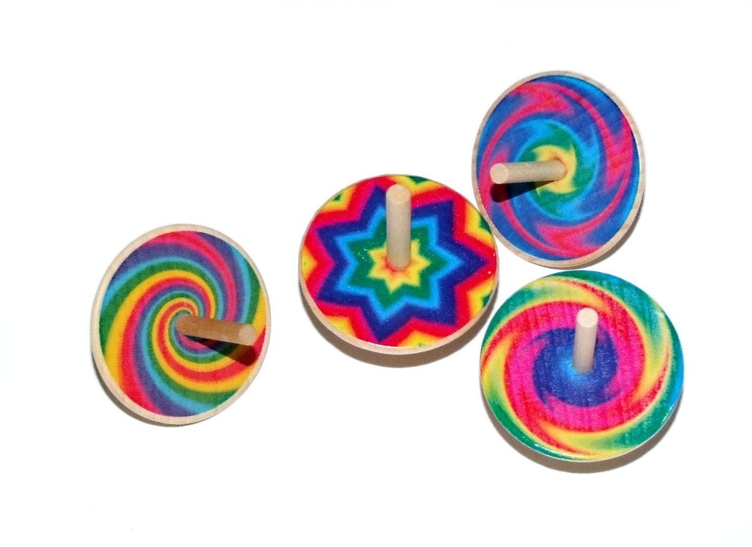 HESS SPIELZEUG Волчок Holzspielzeug Holzkreisel bunt BxLxH 40x40x45mm NEU