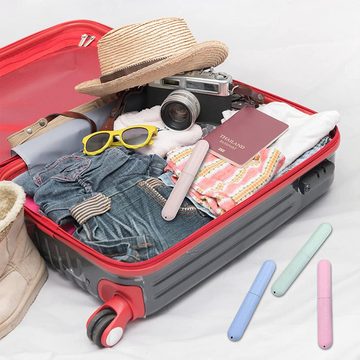 NUODWELL Fangsack 4 Stück Zahnbürsten etui, leicht und tragbar, geeignet für Reisen