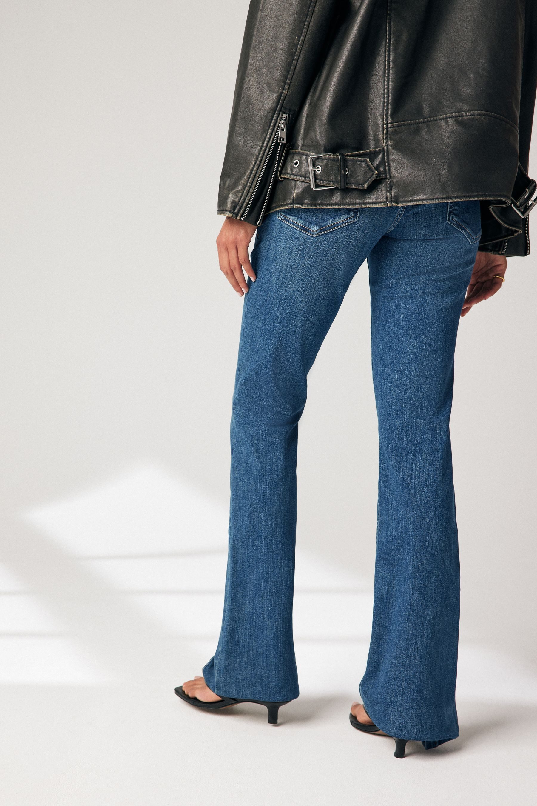 Next Bootcut-Jeans Bootcut-Jeans mit niedriger Leibhöhe, günstig online kaufen