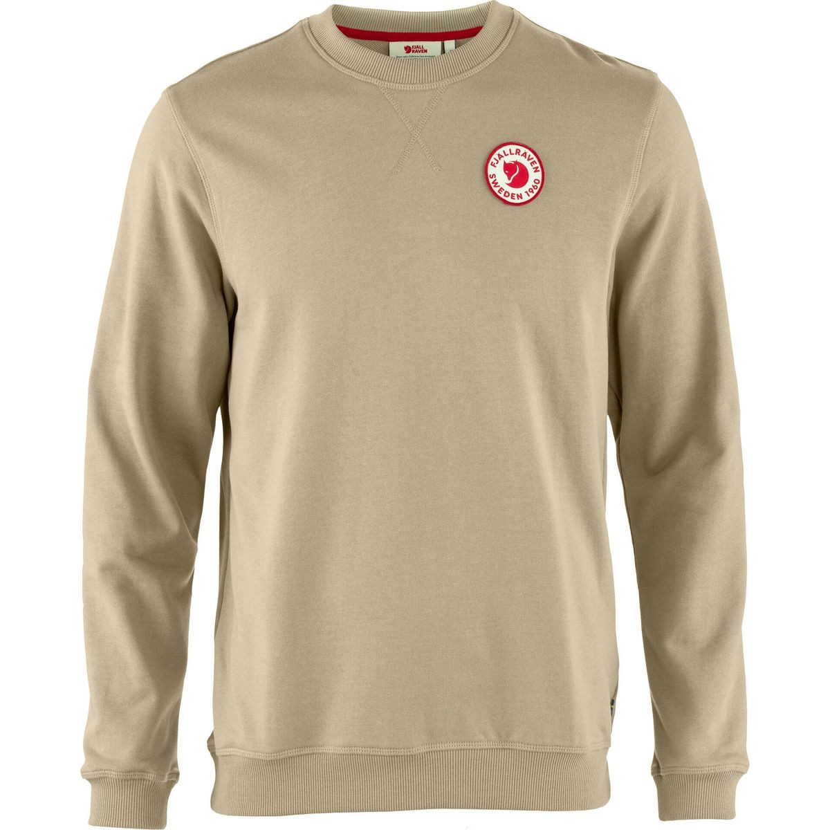 Fjällräven Sweatshirt 1960 Logo Badge Sweater M Stilvoller Herrenpullover aus 100 % Bio-Baumwolle mit klassischem